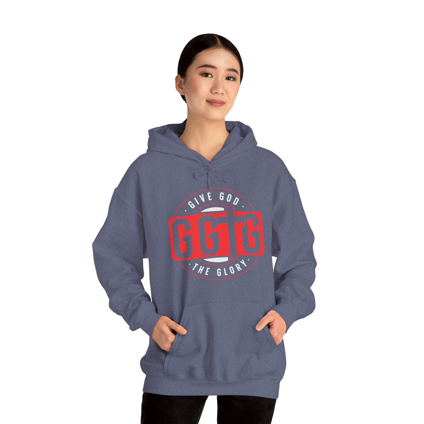 Give God the Glory Unisex Hooded Sweatshirt - Inspirational Comfort Wear