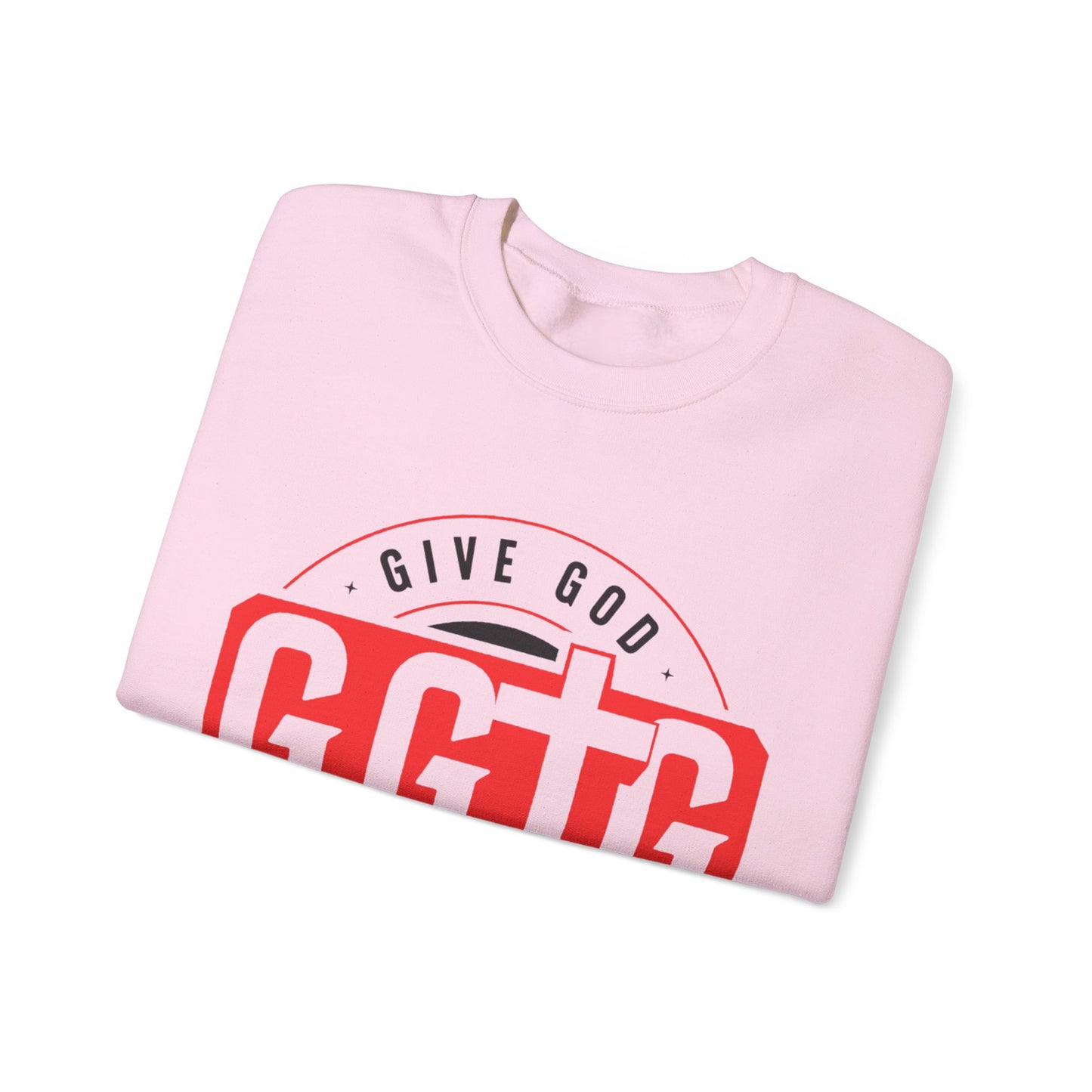 Inspirational Crewneck Sweatshirt - "Give God The Glory" & "Tell Your Story"