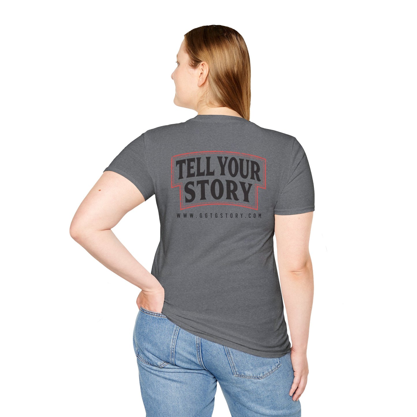 Unisex Inspirational T-Shirt - 'Give God the Glory' & 'Tell Your Story'