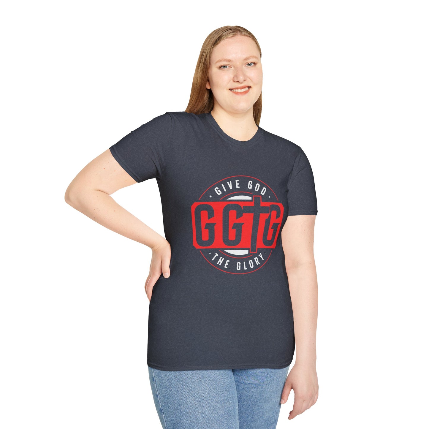 Unisex Softstyle T-Shirt - 'Give God the Glory & Tell Your Story' Inspirational Tee