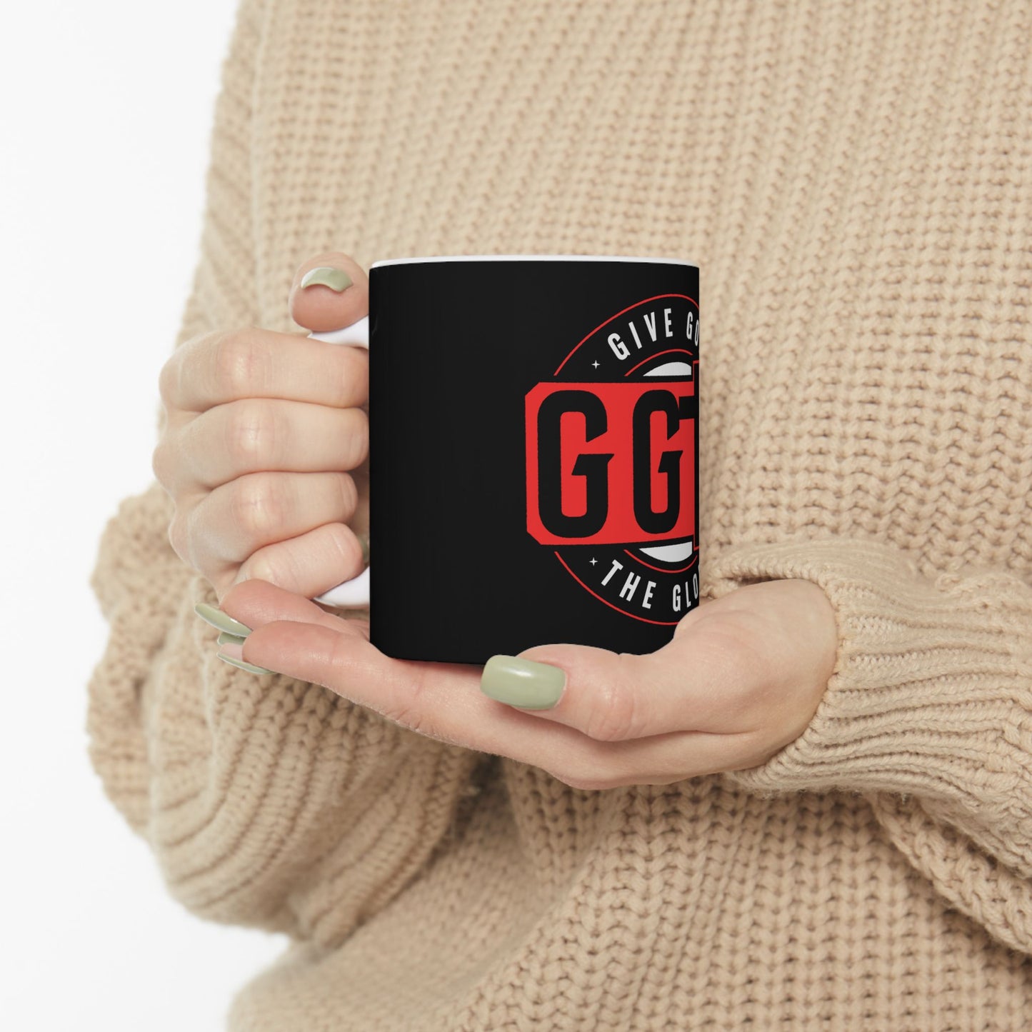 Inspirational Ceramic Mug - "Give God The Glory" - 11oz & 15oz