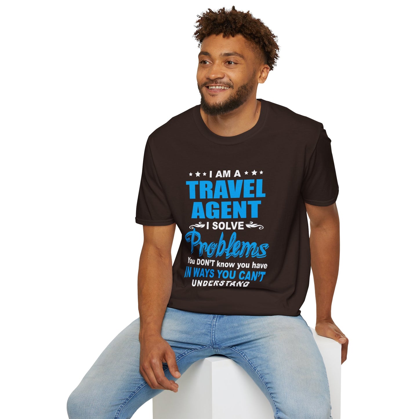 Travel Agent T-Shirt — "Solve Problems Travel Agent" Graphic Tee