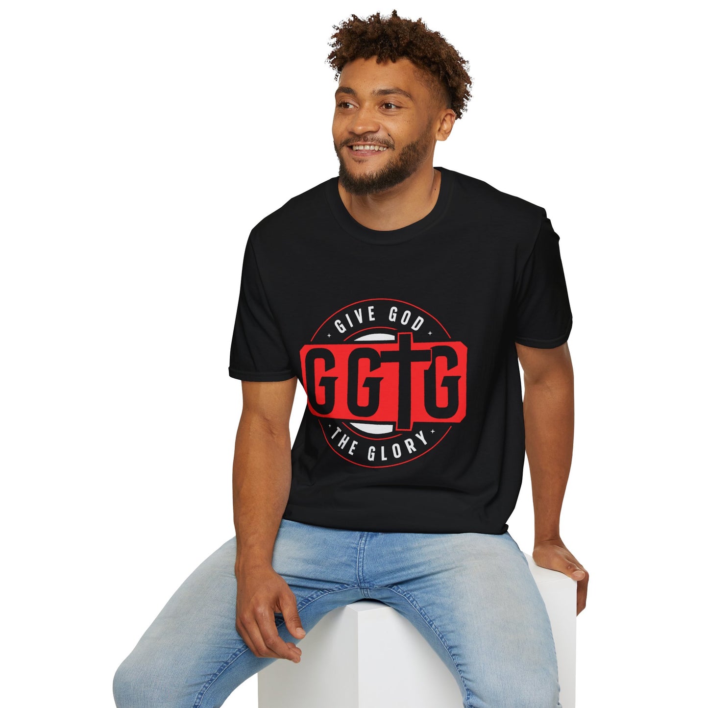 Unisex Softstyle T-Shirt - 'Give God the Glory & Tell Your Story' Inspirational Tee