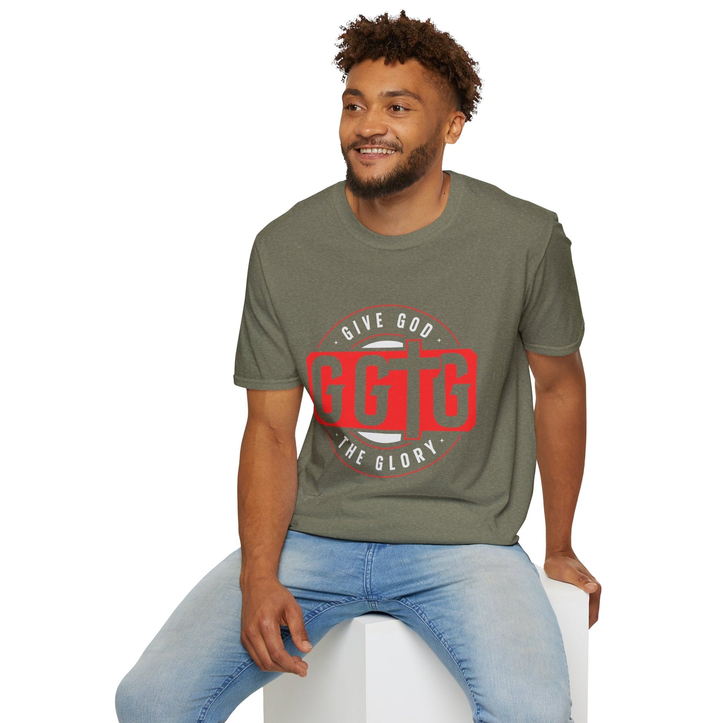 Unisex Softstyle T-Shirt - 'Give God the Glory & Tell Your Story' Inspirational Tee