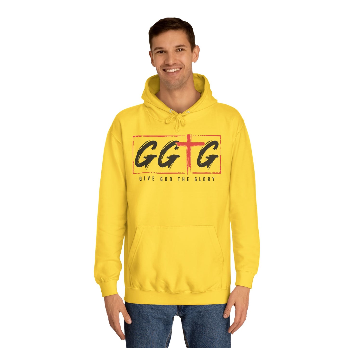 Unisex College Hoodie - Give God The Glory & Tell Your Story