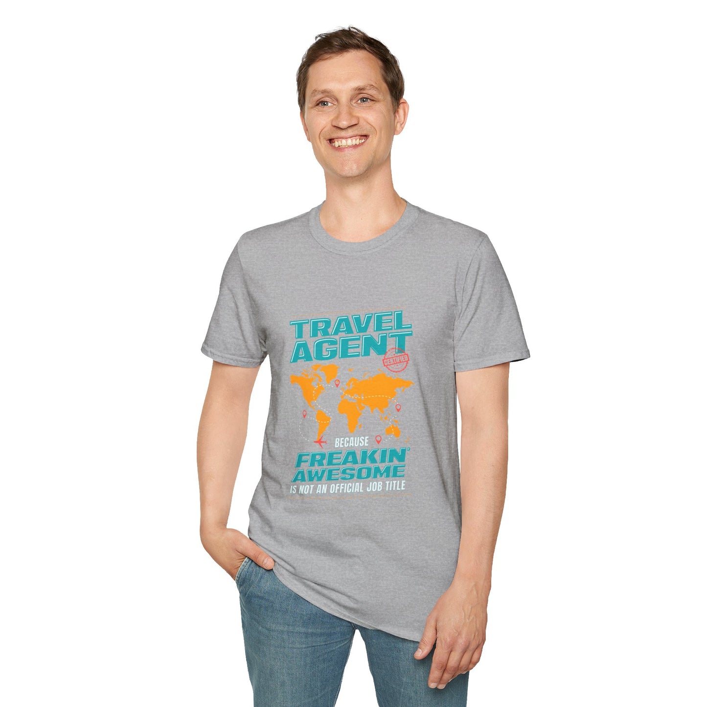 Travel Agent T-Shirt — " Freakin Awesome Travel Agent" Graphic Tee