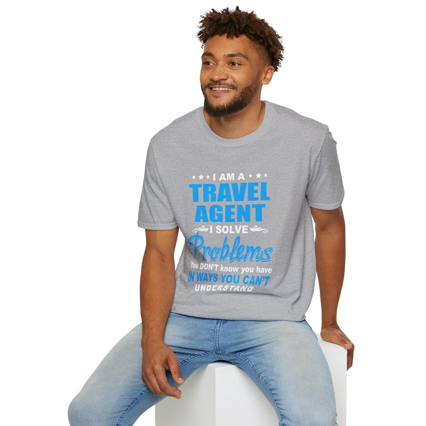 Travel Agent T-Shirt — "Solve Problems Travel Agent" Graphic Tee