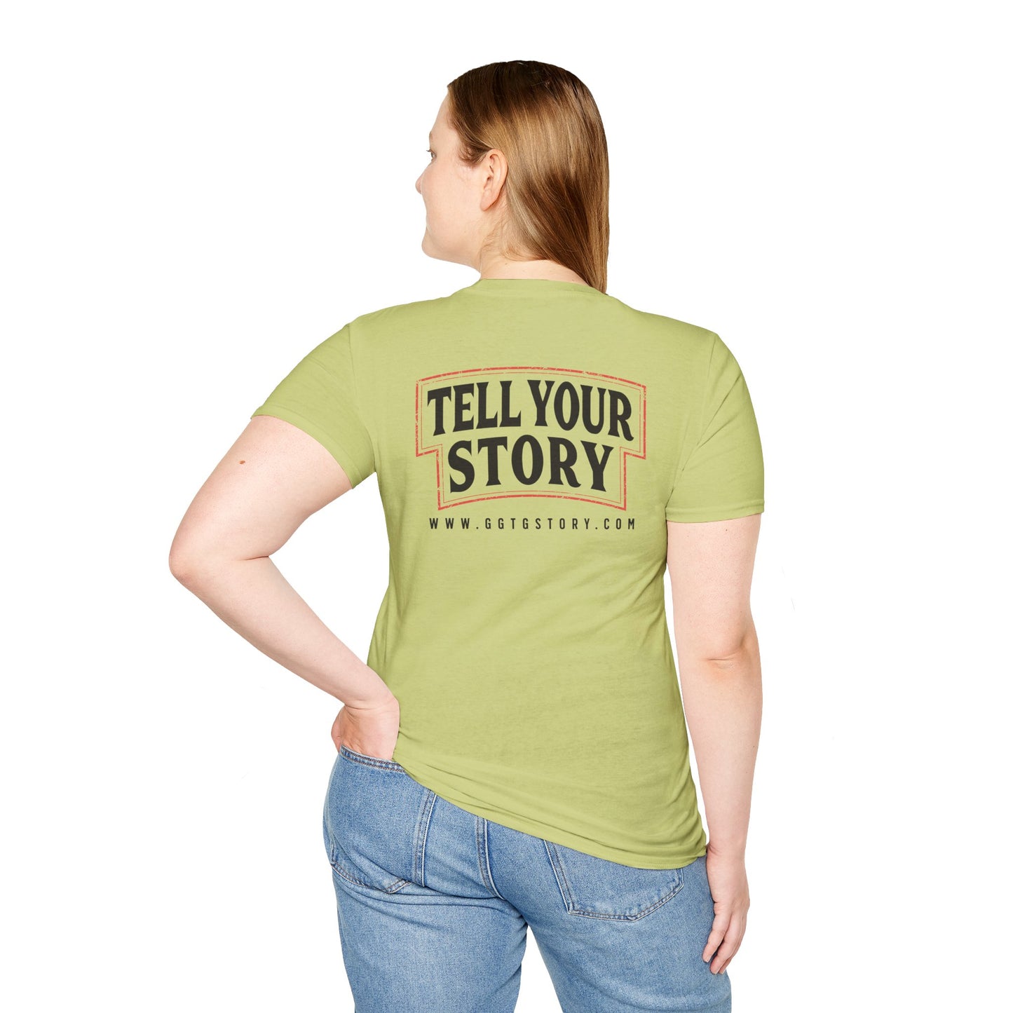 Unisex Inspirational T-Shirt - 'Give God the Glory' & 'Tell Your Story'