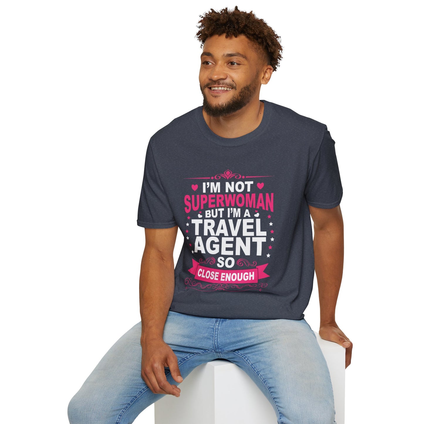 Travel Agent T-Shirt — "Super Woman 2 Travel Agent" Graphic Tee