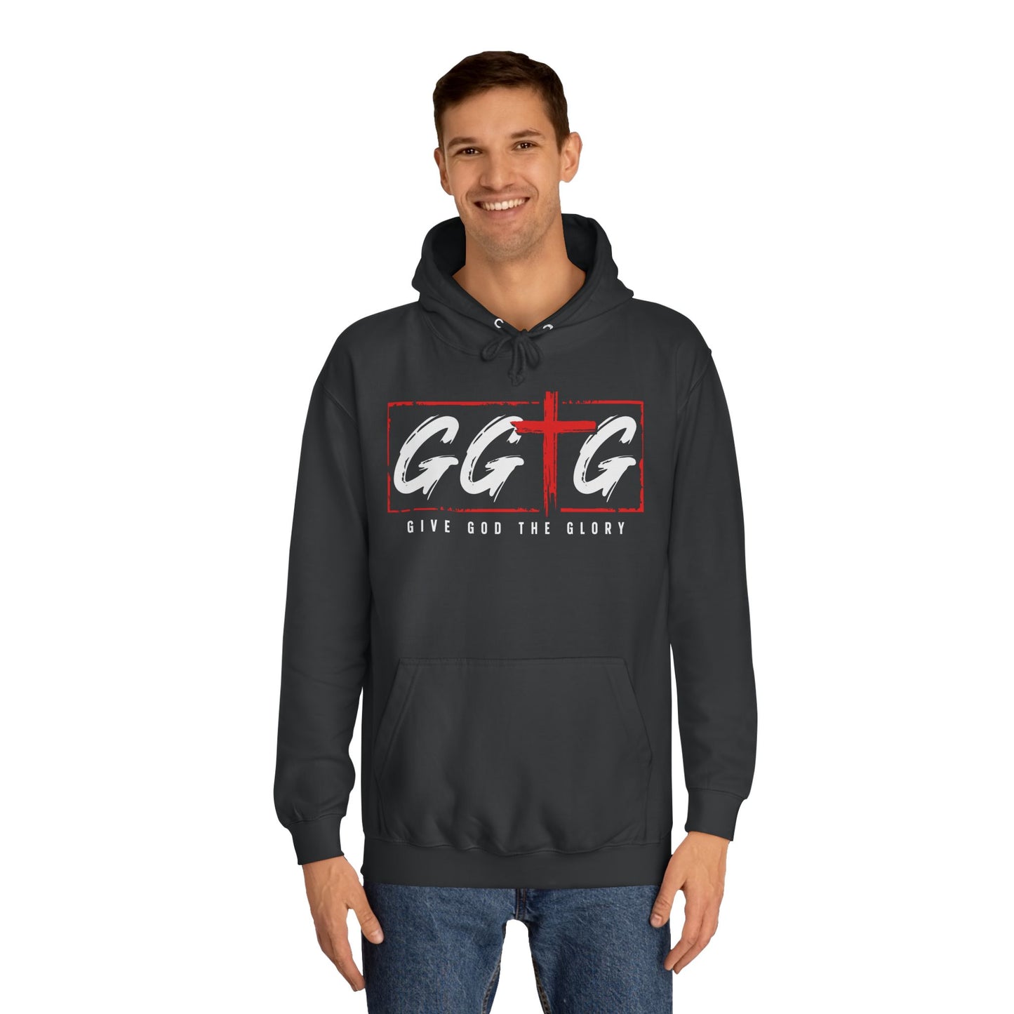 Unisex College Hoodie - Give God the Glory