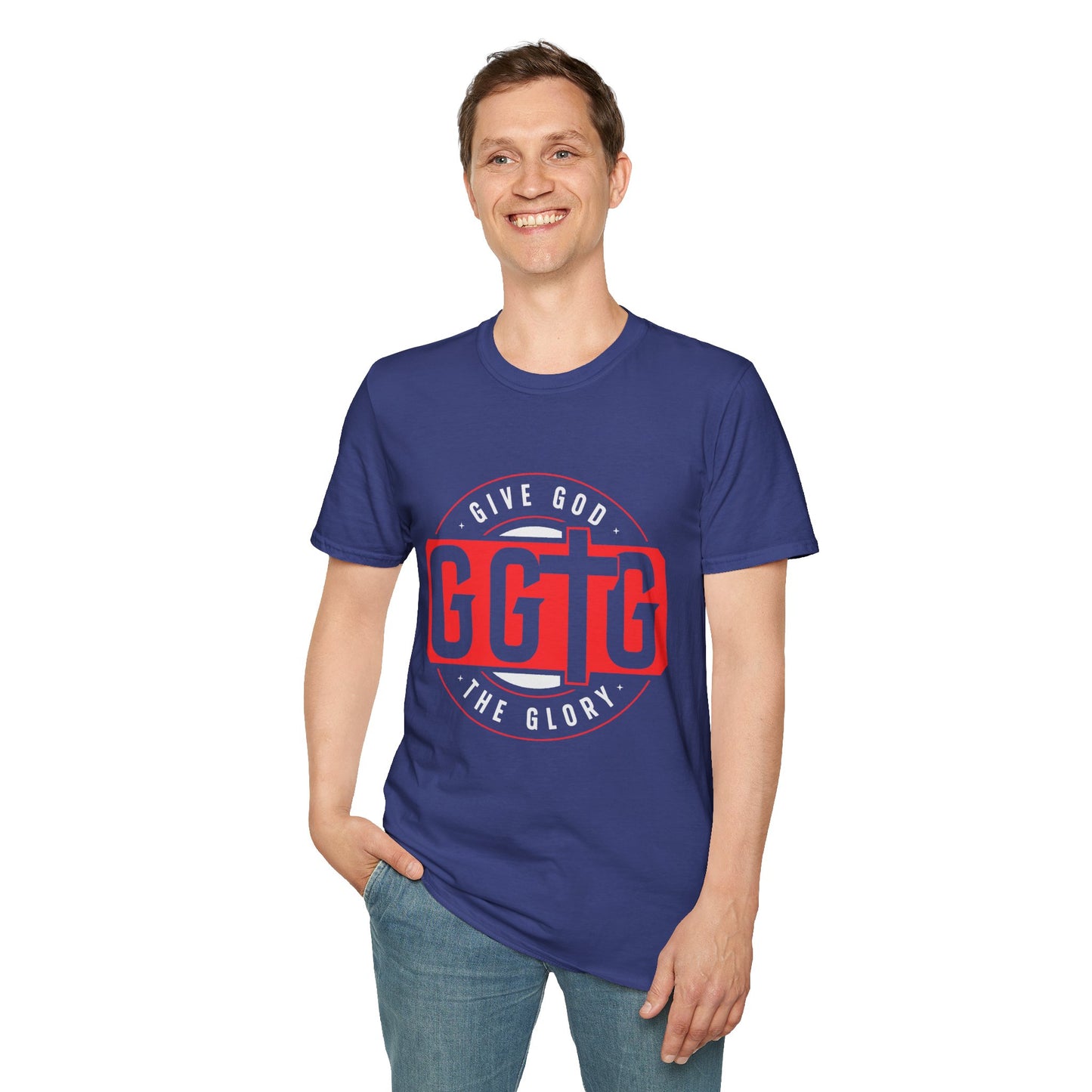Unisex Softstyle T-Shirt - 'Give God the Glory & Tell Your Story' Inspirational Tee