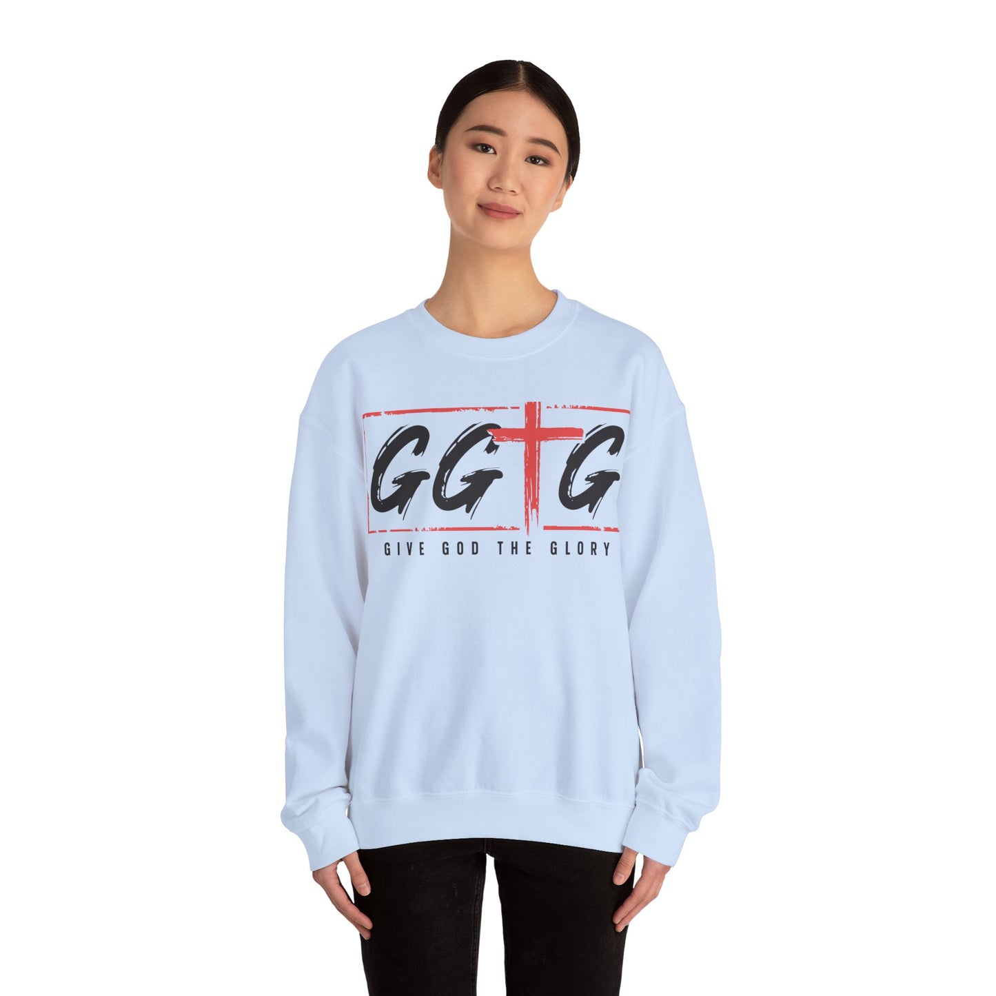 Unisex Crewneck Sweatshirt - "Give God the Glory" & "Tell Your Story" Design