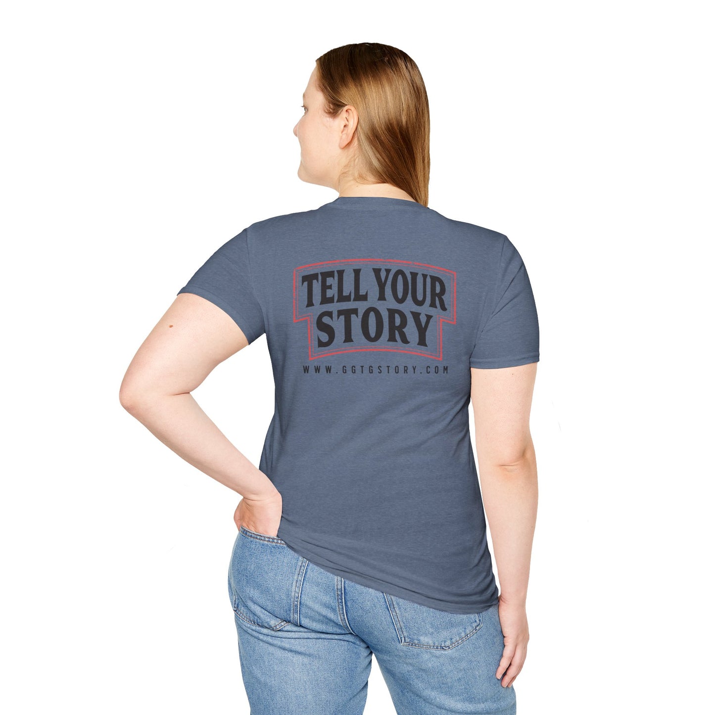 Unisex Inspirational T-Shirt - 'Give God the Glory' & 'Tell Your Story'