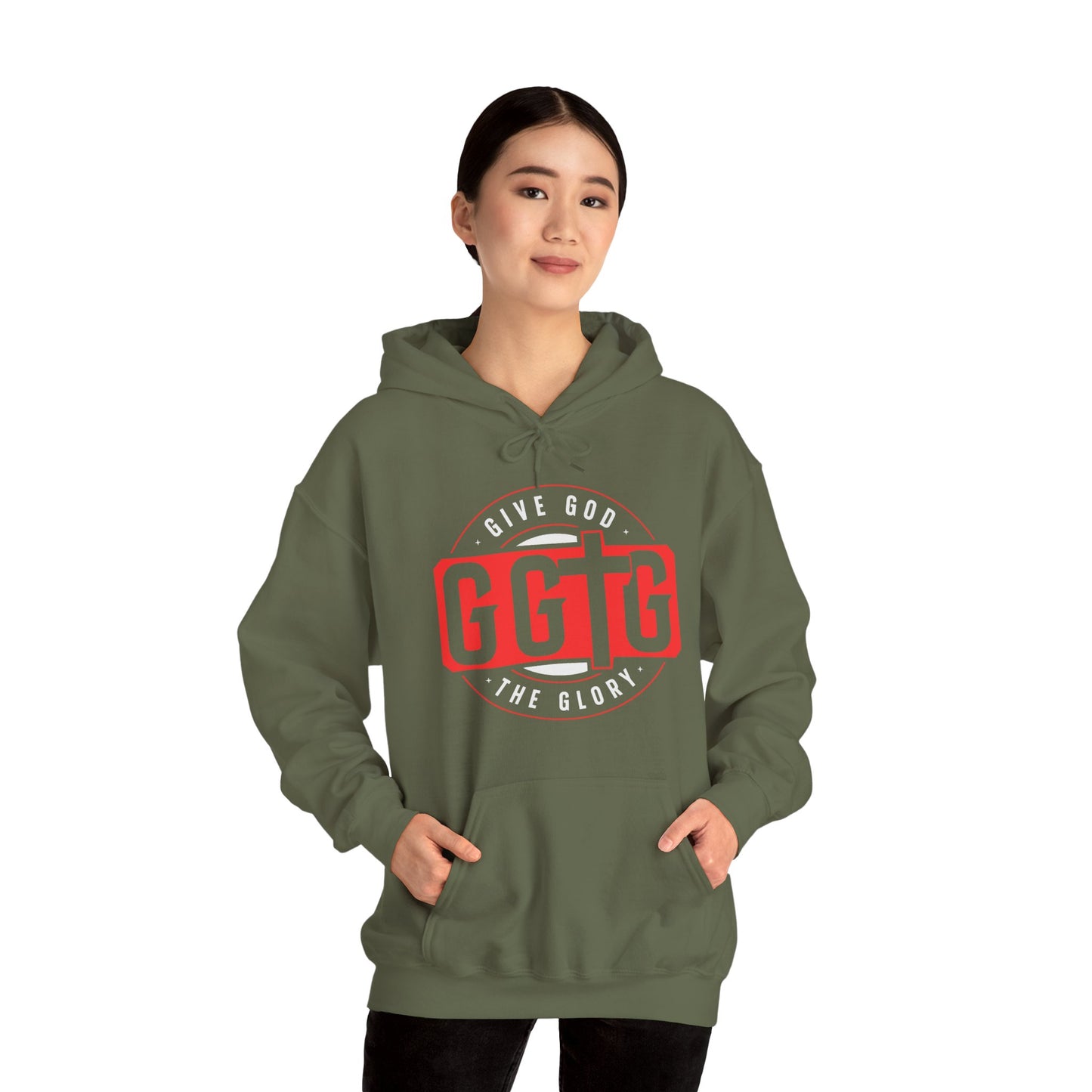 Give God the Glory Unisex Hooded Sweatshirt - Inspirational Comfort Wear
