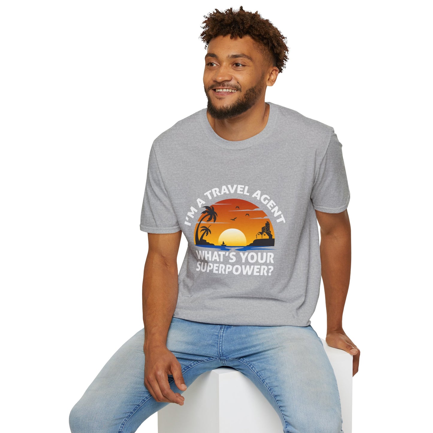Travel Agent T-Shirt — "Super Power - Travel Agent" Graphic Tee