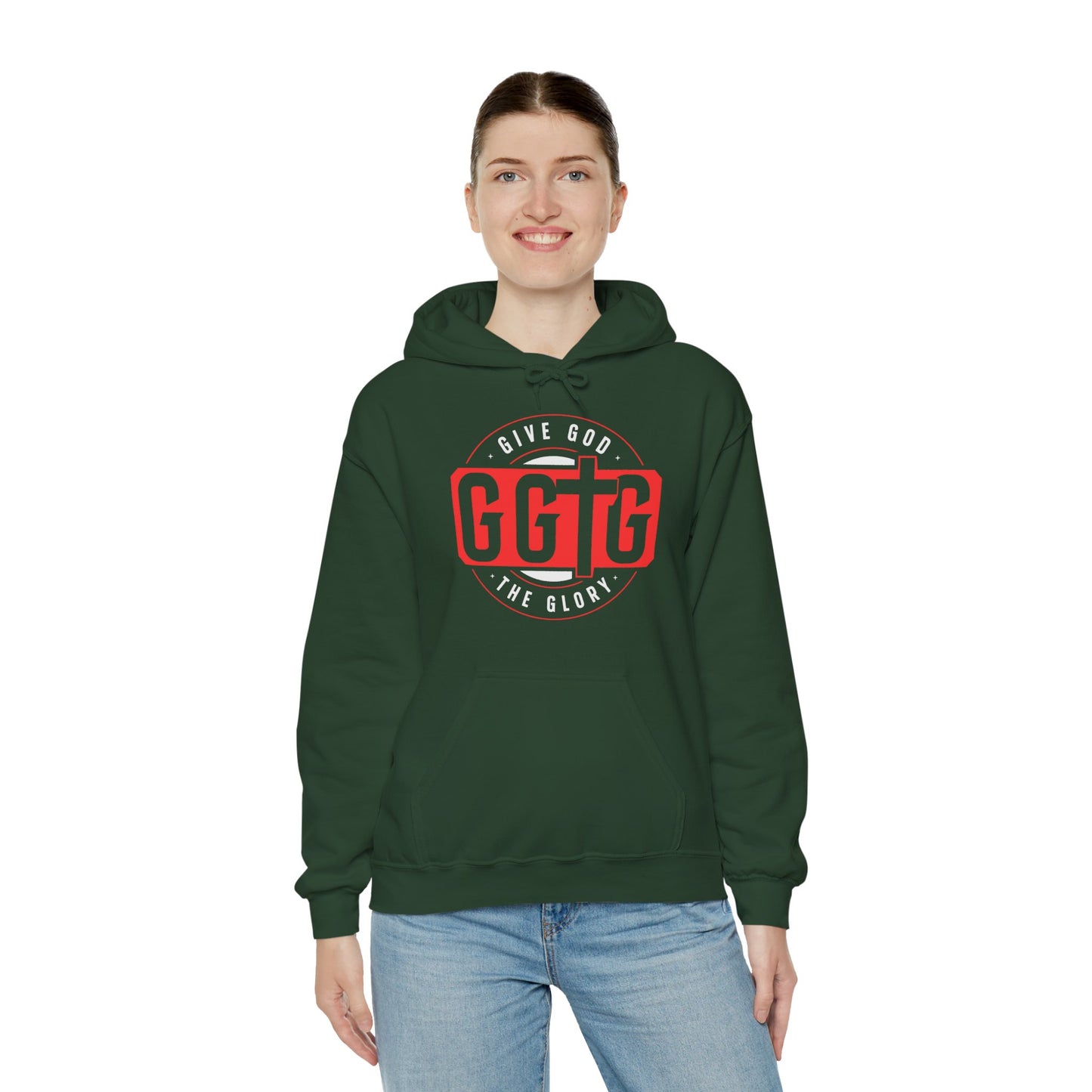 Give God the Glory Unisex Hooded Sweatshirt - Inspirational Comfort Wear