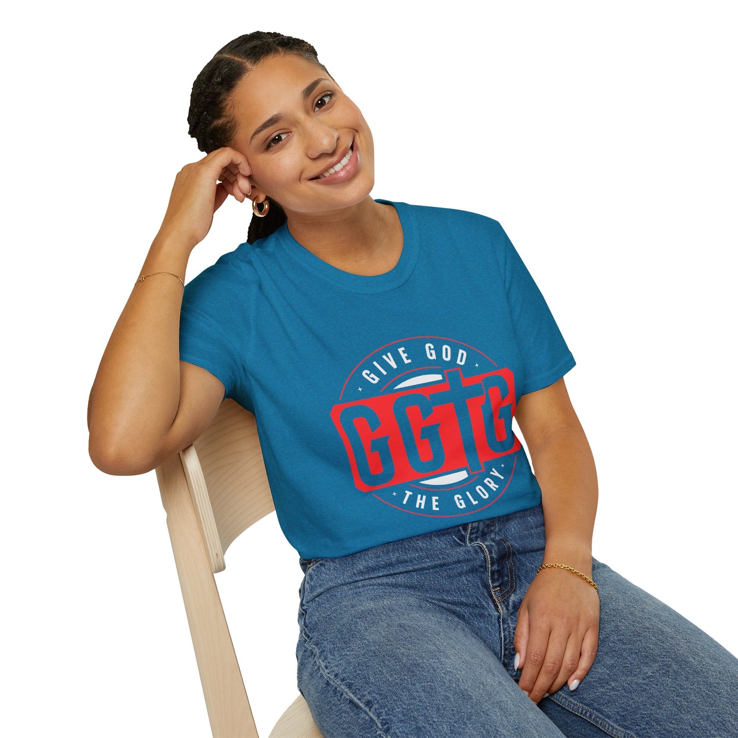 Unisex Softstyle T-Shirt - 'Give God the Glory & Tell Your Story' Inspirational Tee