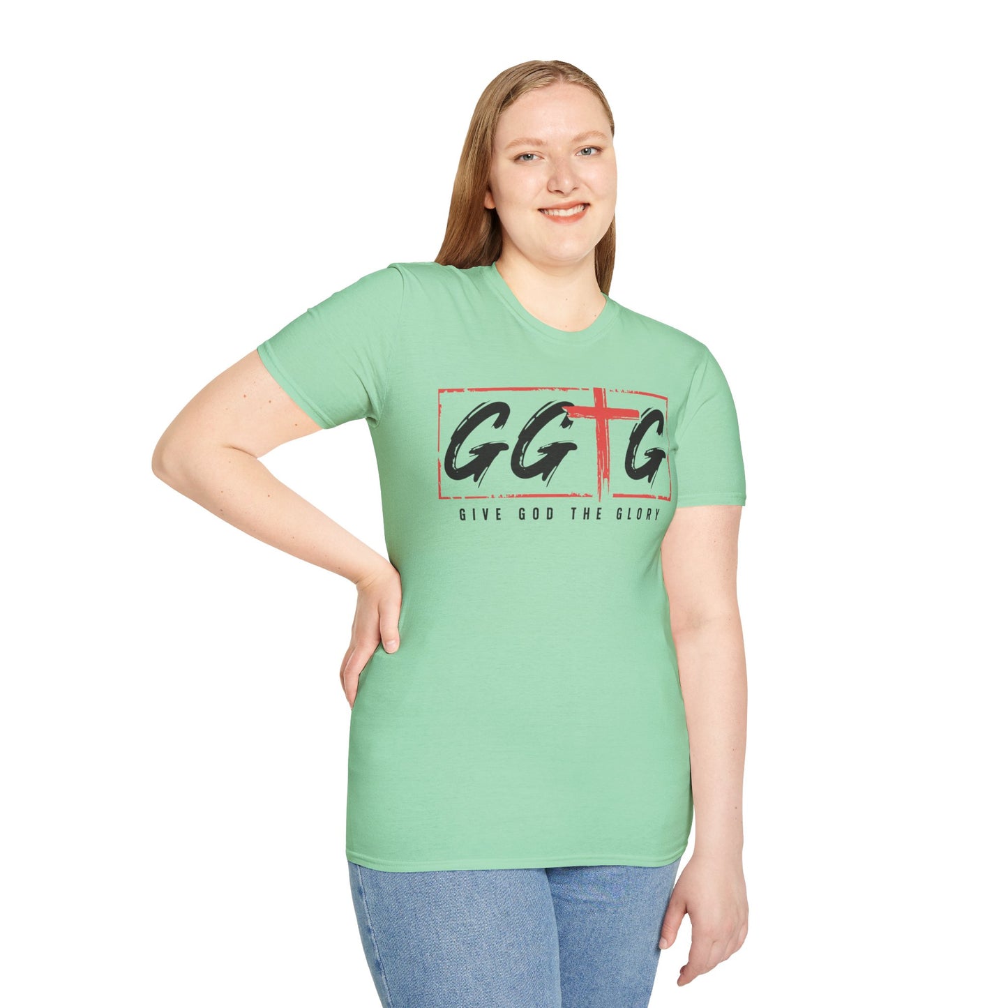Unisex Inspirational T-Shirt - 'Give God the Glory' & 'Tell Your Story'