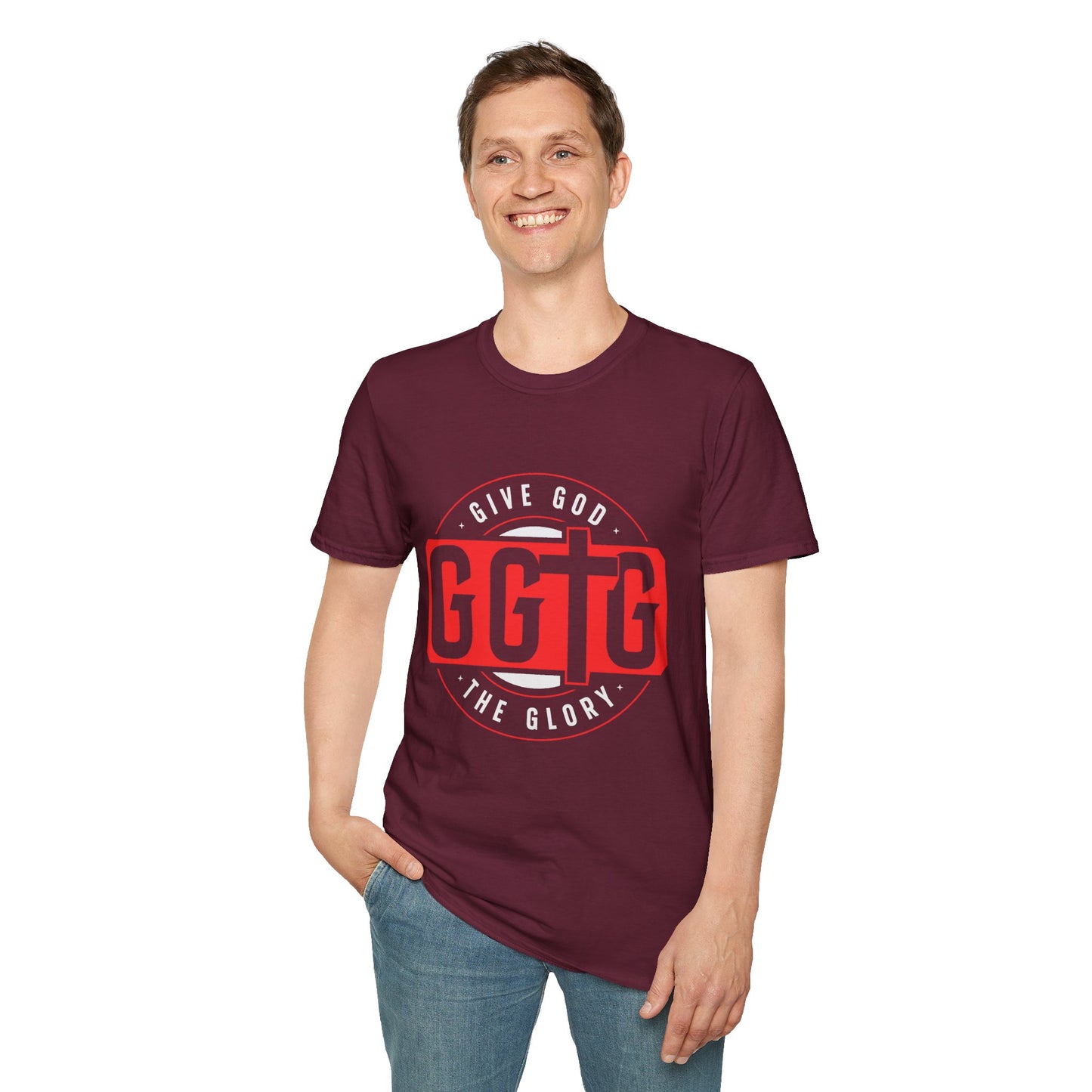 Unisex Softstyle T-Shirt - 'Give God the Glory & Tell Your Story' Inspirational Tee