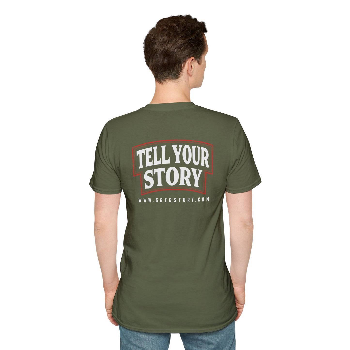 Unisex Softstyle T-Shirt - 'Give God the Glory & Tell Your Story' Inspirational Tee