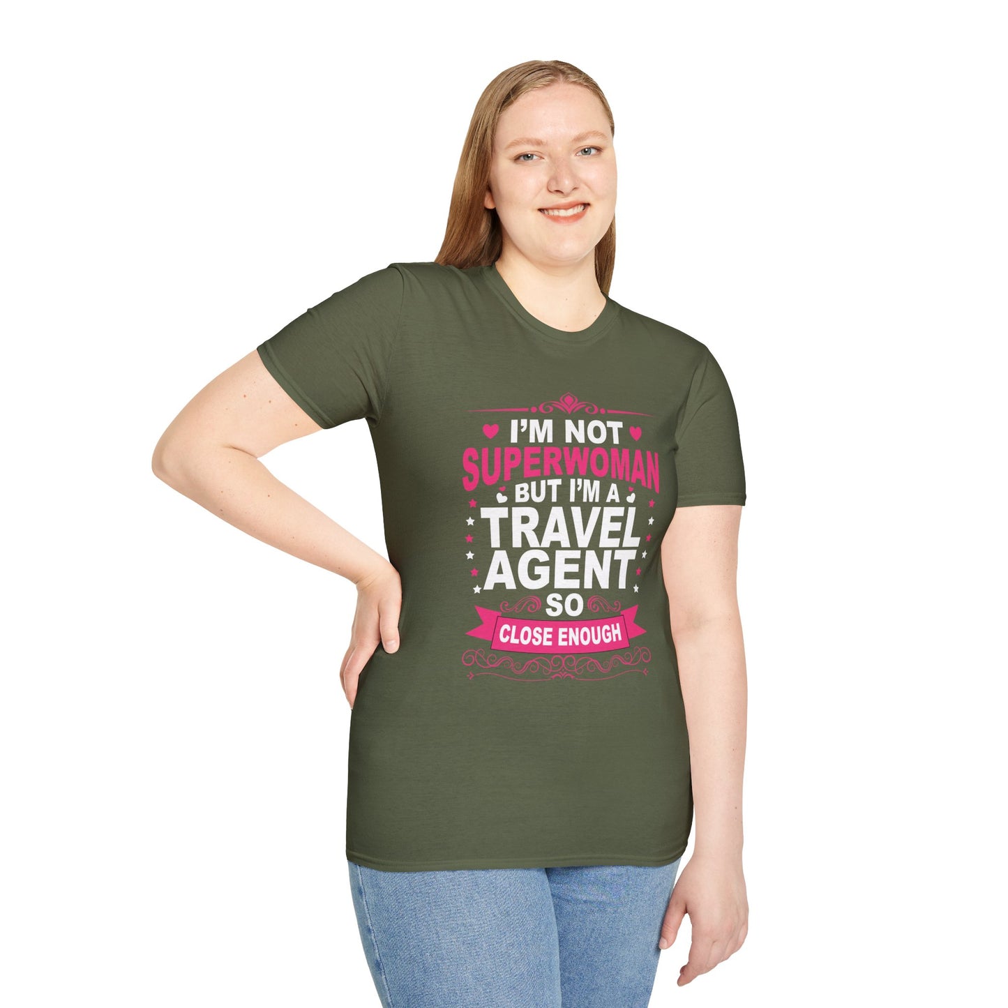 Travel Agent T-Shirt — "Super Woman 2 Travel Agent" Graphic Tee