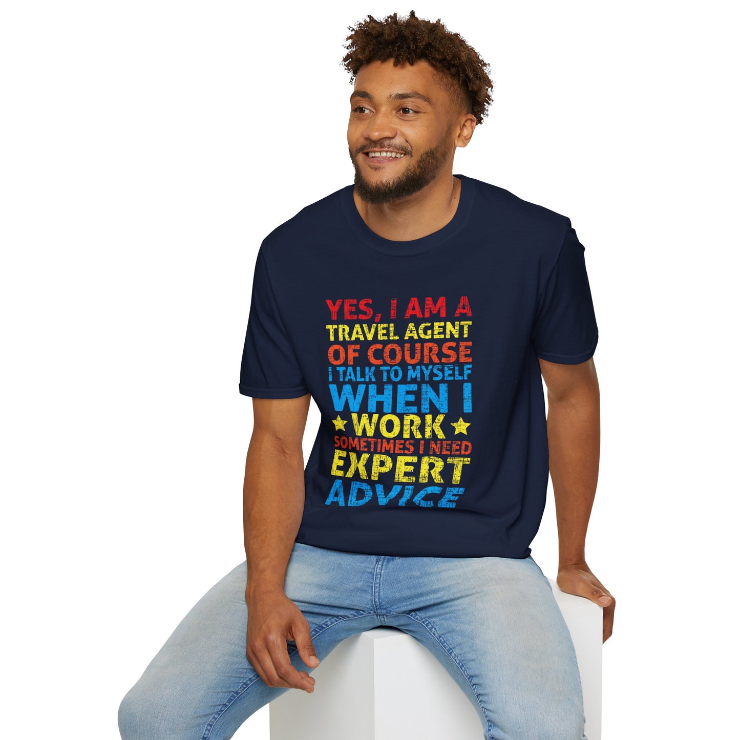 Travel Agent T-Shirt — "Expert Advice - Travel Agent" Graphic Tee