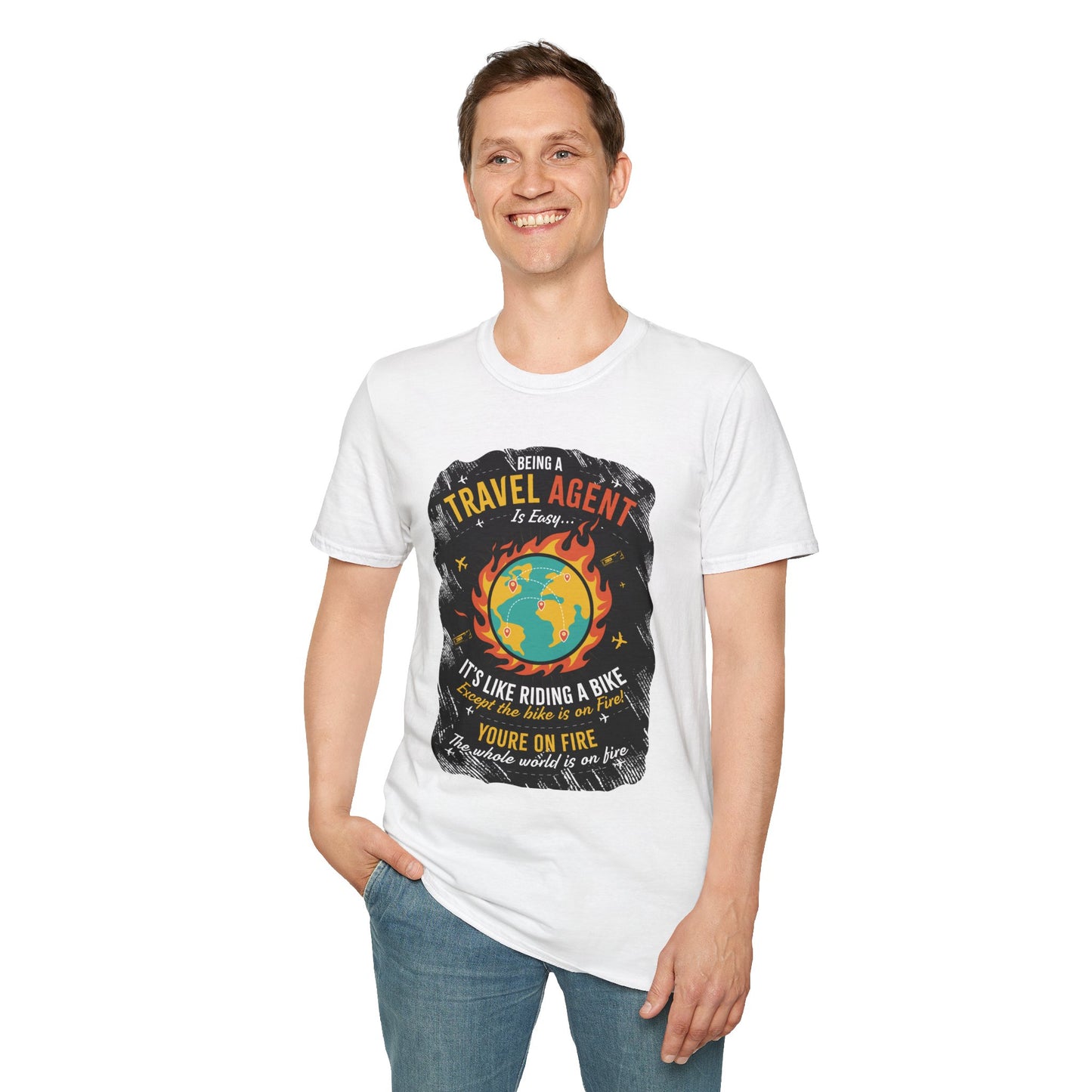 Travel Agent T-Shirt — " Being a Travel Agent is Easy" Graphic Tee