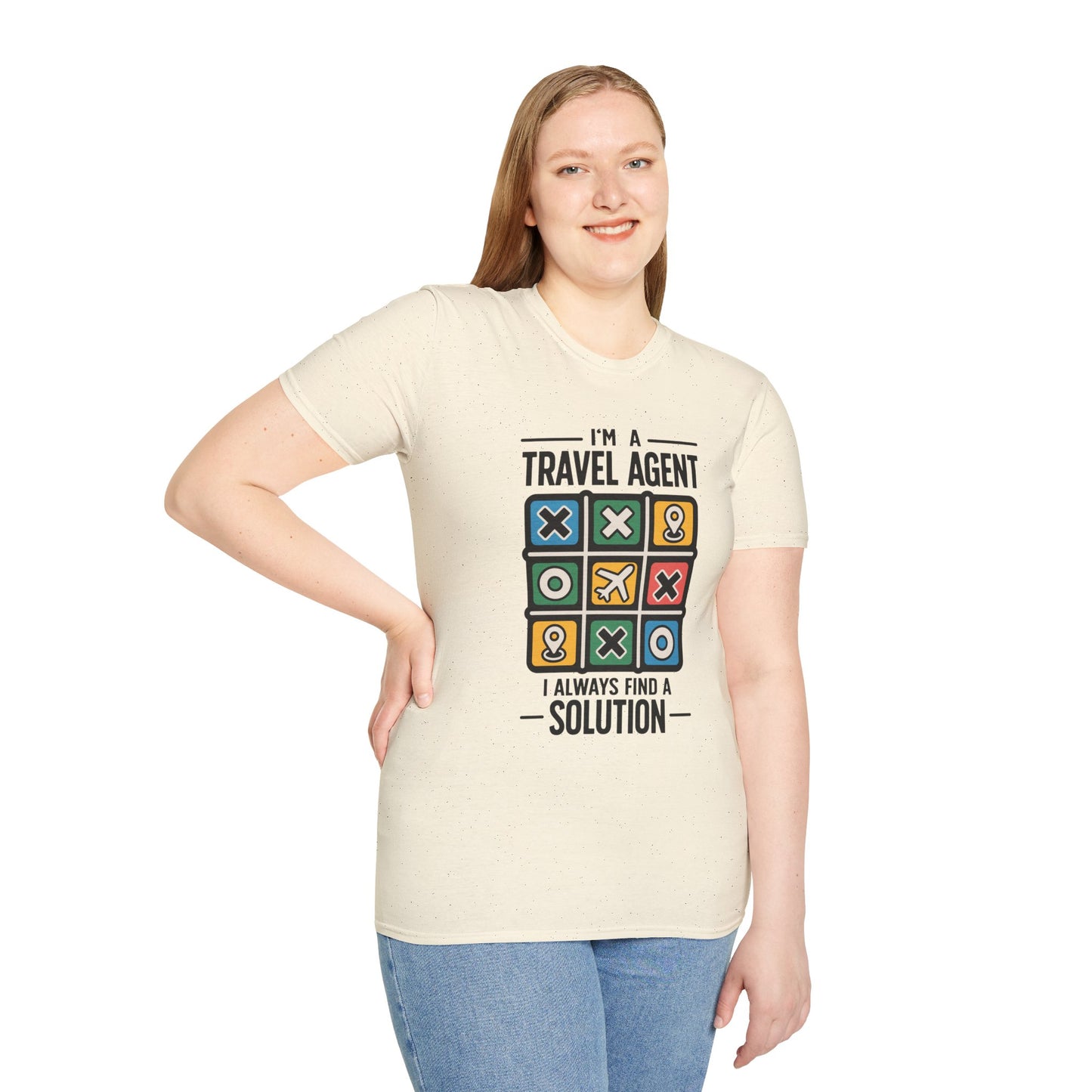 Travel Agent T-Shirt — "I’m a Travel Agent I Always Find a Solution" Graphic Tee