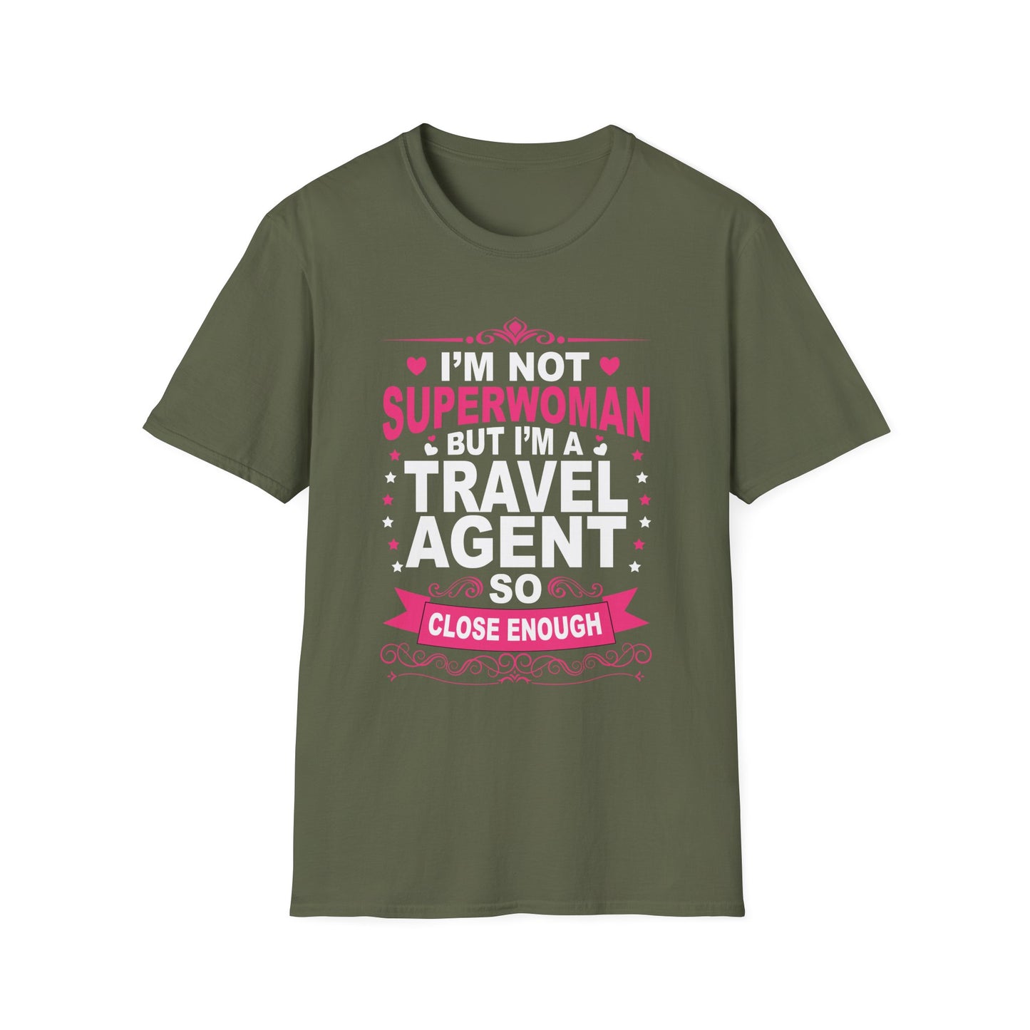Travel Agent T-Shirt — "Super Woman 2 Travel Agent" Graphic Tee