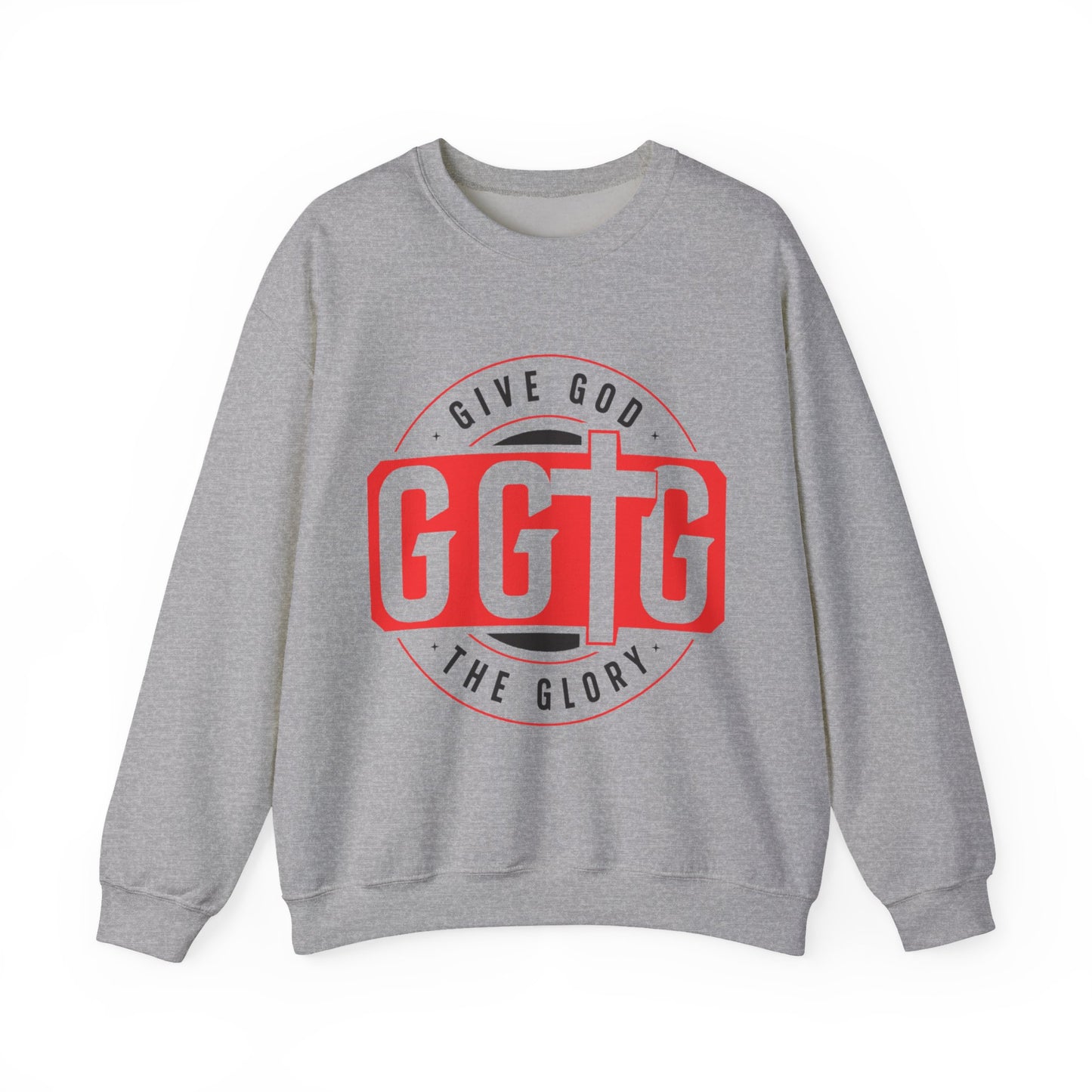 Inspirational Crewneck Sweatshirt - "Give God The Glory" & "Tell Your Story"