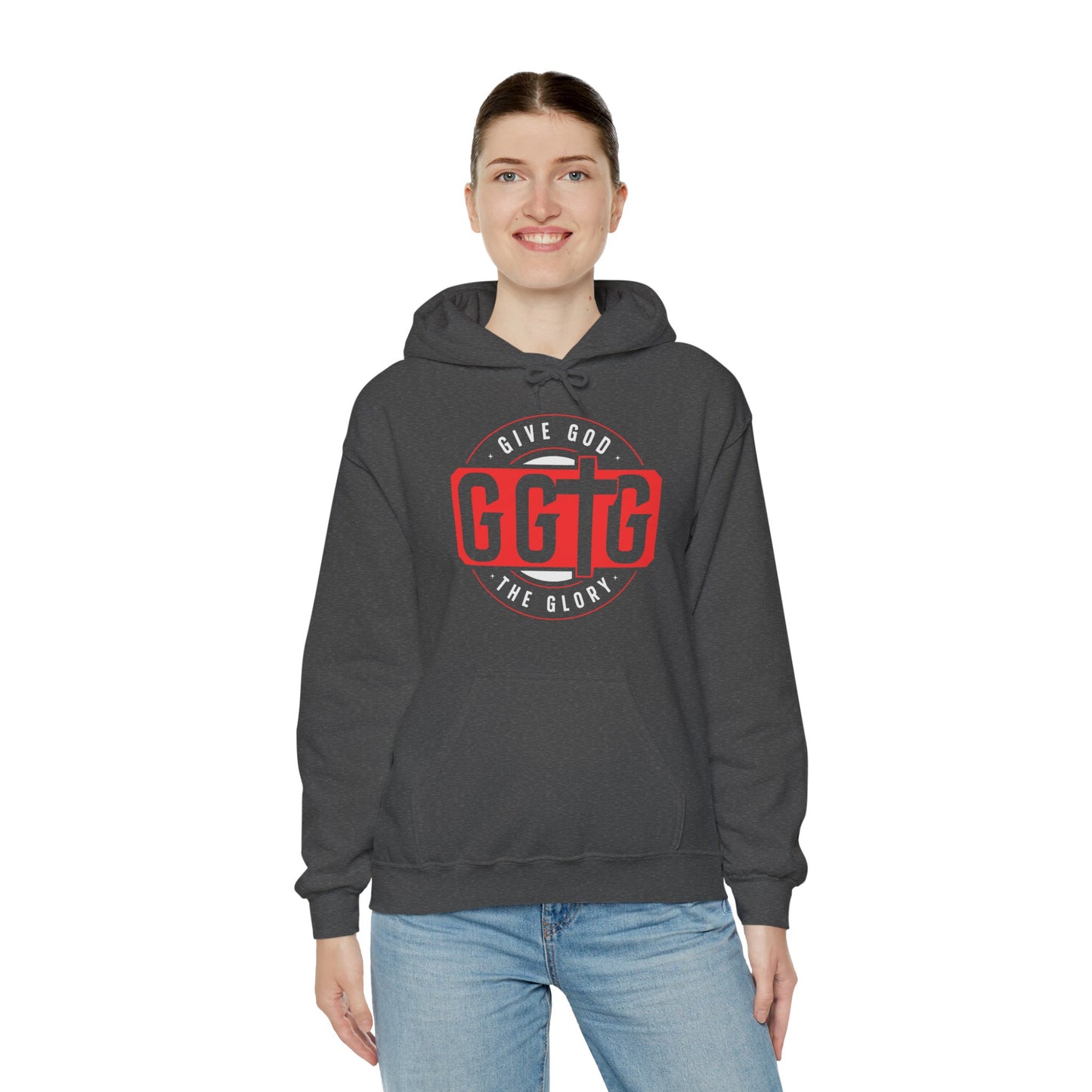 Give God the Glory Unisex Hooded Sweatshirt - Inspirational Comfort Wear
