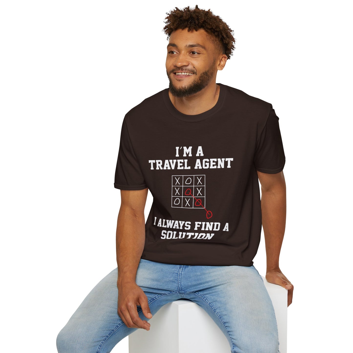 Travel Agent T-Shirt — "Always Find a Solution Travel Agent" Graphic Tee