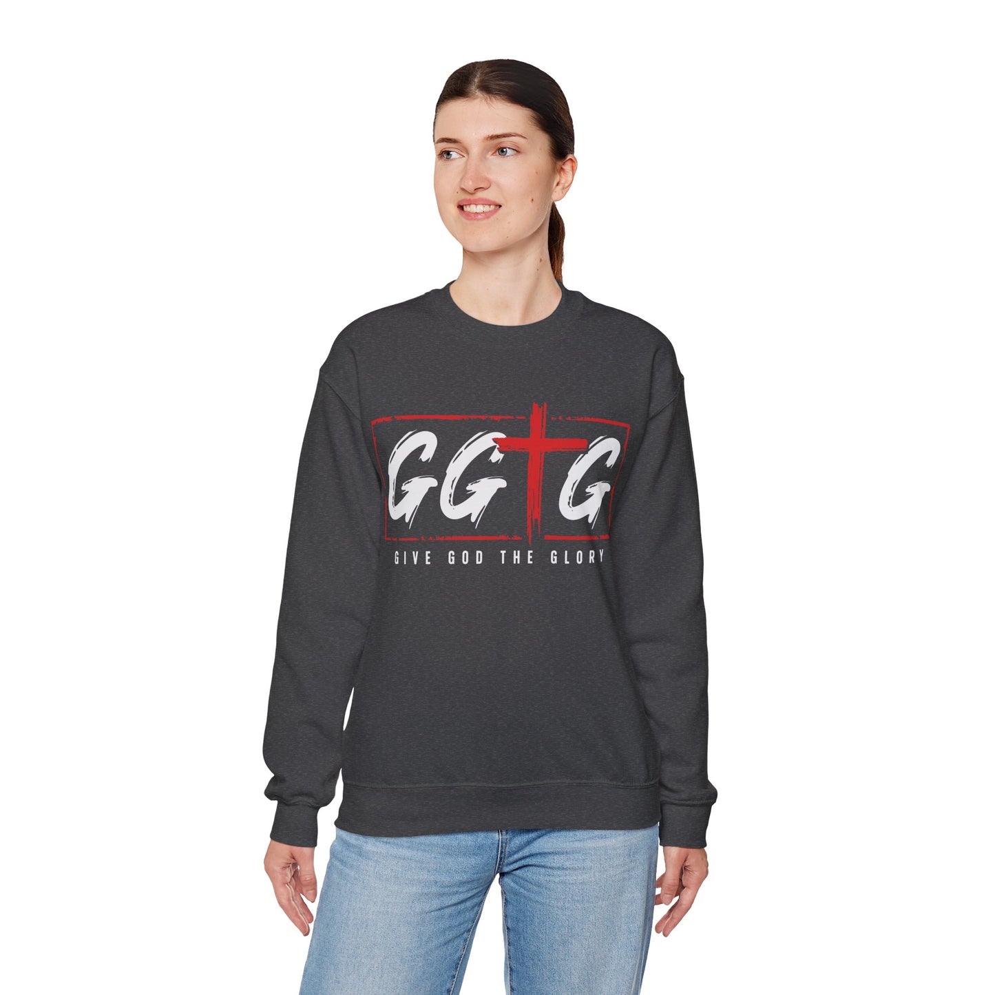 Inspiring Unisex Crewneck Sweatshirt - "Tell Your Story" Design