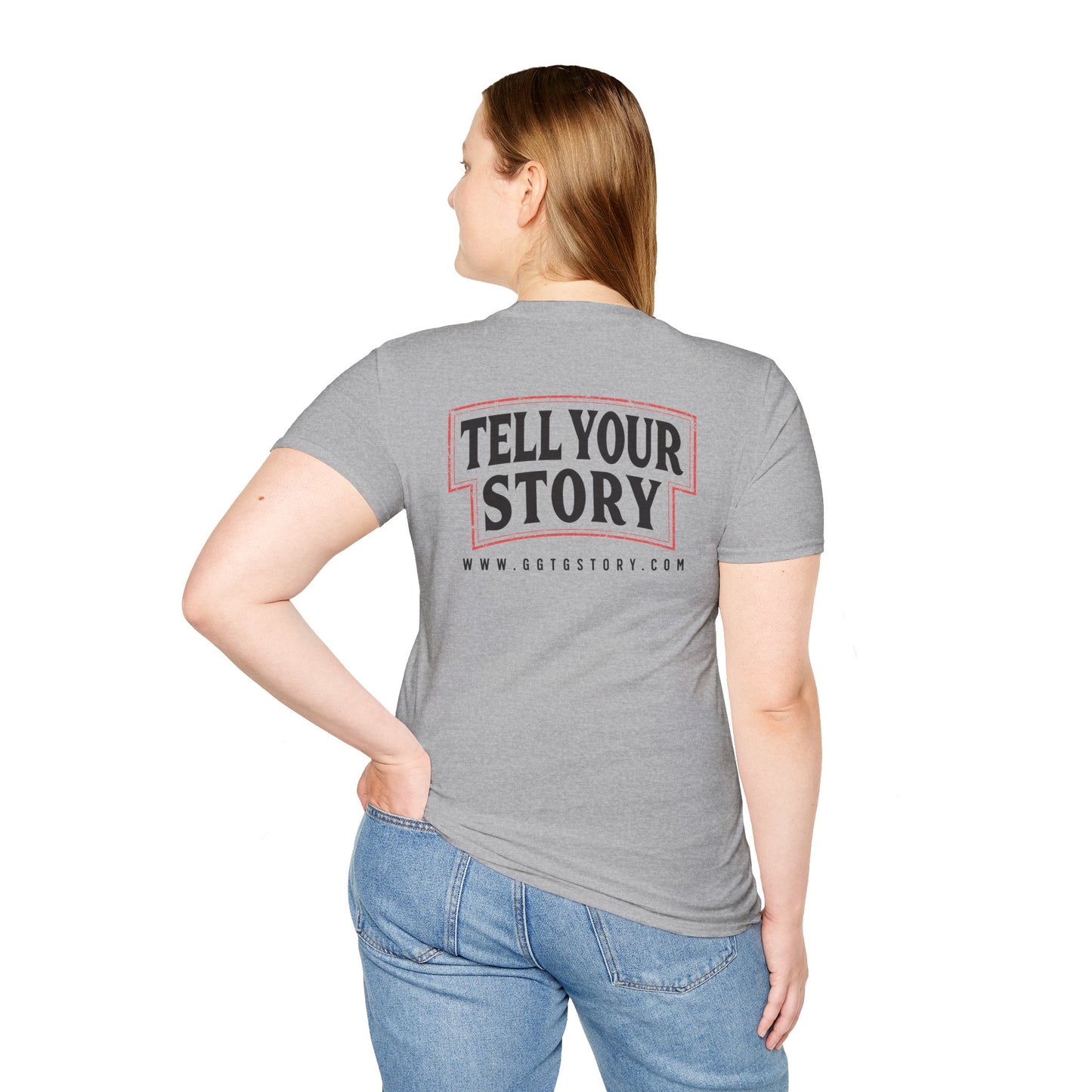 Unisex Inspirational T-Shirt - 'Give God the Glory' & 'Tell Your Story'