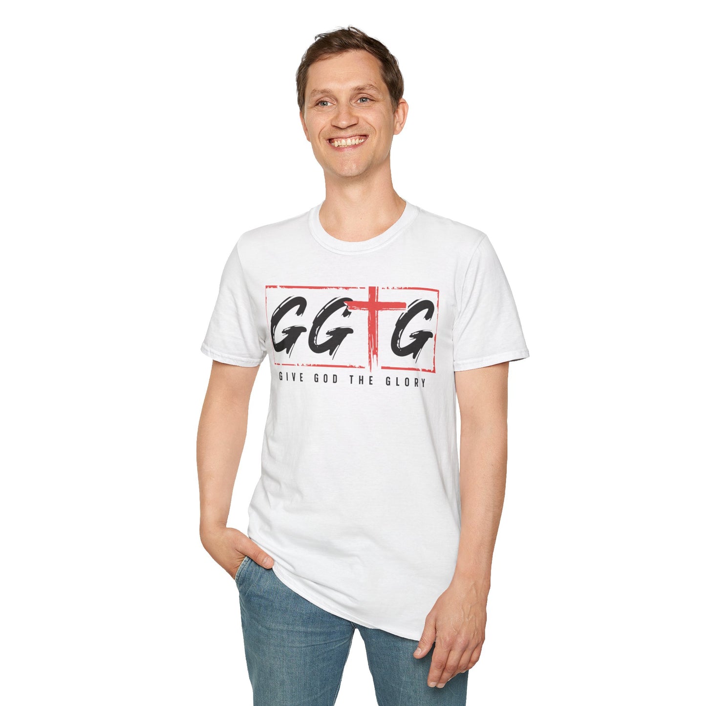 Unisex Inspirational T-Shirt - 'Give God the Glory' & 'Tell Your Story'