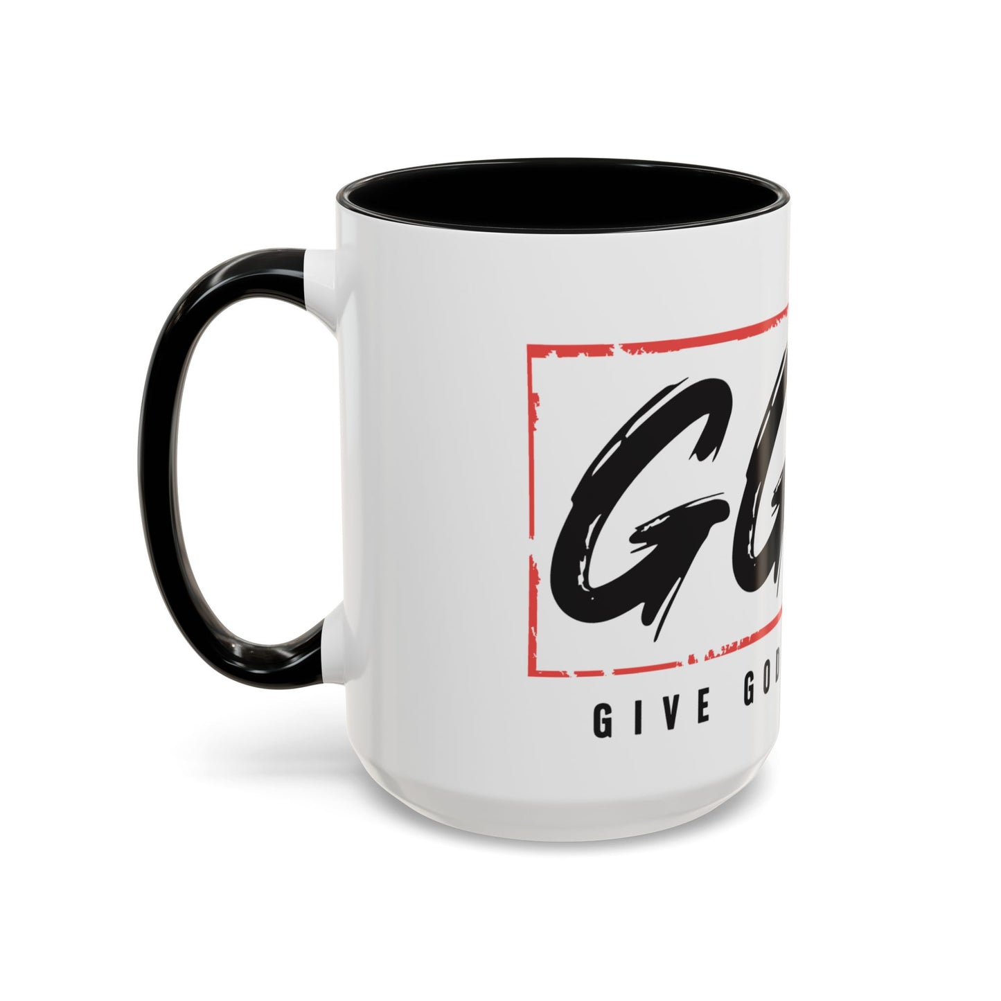 Faith-Inspired Accent Coffee Mug - 11/15oz with 'Give God the Glory' Design
