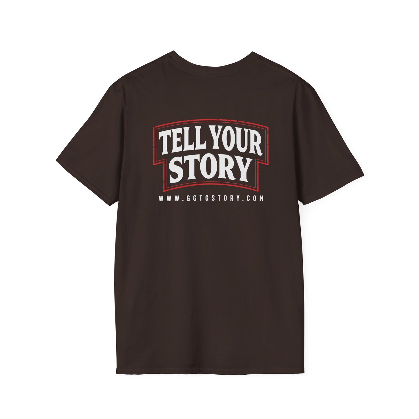 Unisex Softstyle T-Shirt  Inspirational - "Give God the Glory" & "Tell Your Story"