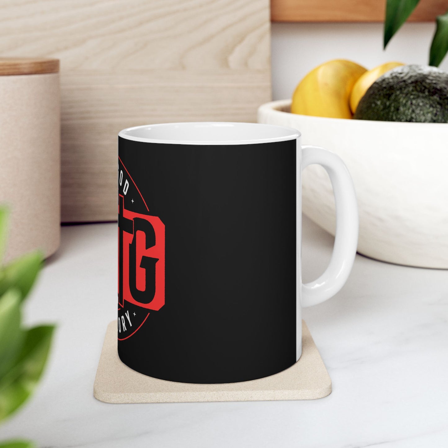 Inspirational Ceramic Mug - "Give God The Glory" - 11oz & 15oz