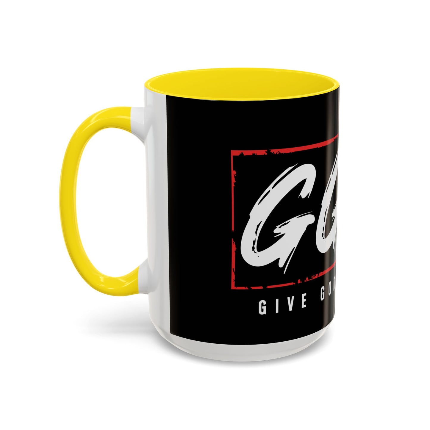 Inspirational Accent Coffee Mug - "Give God the Glory" - Perfect for Faith-Based Gifts