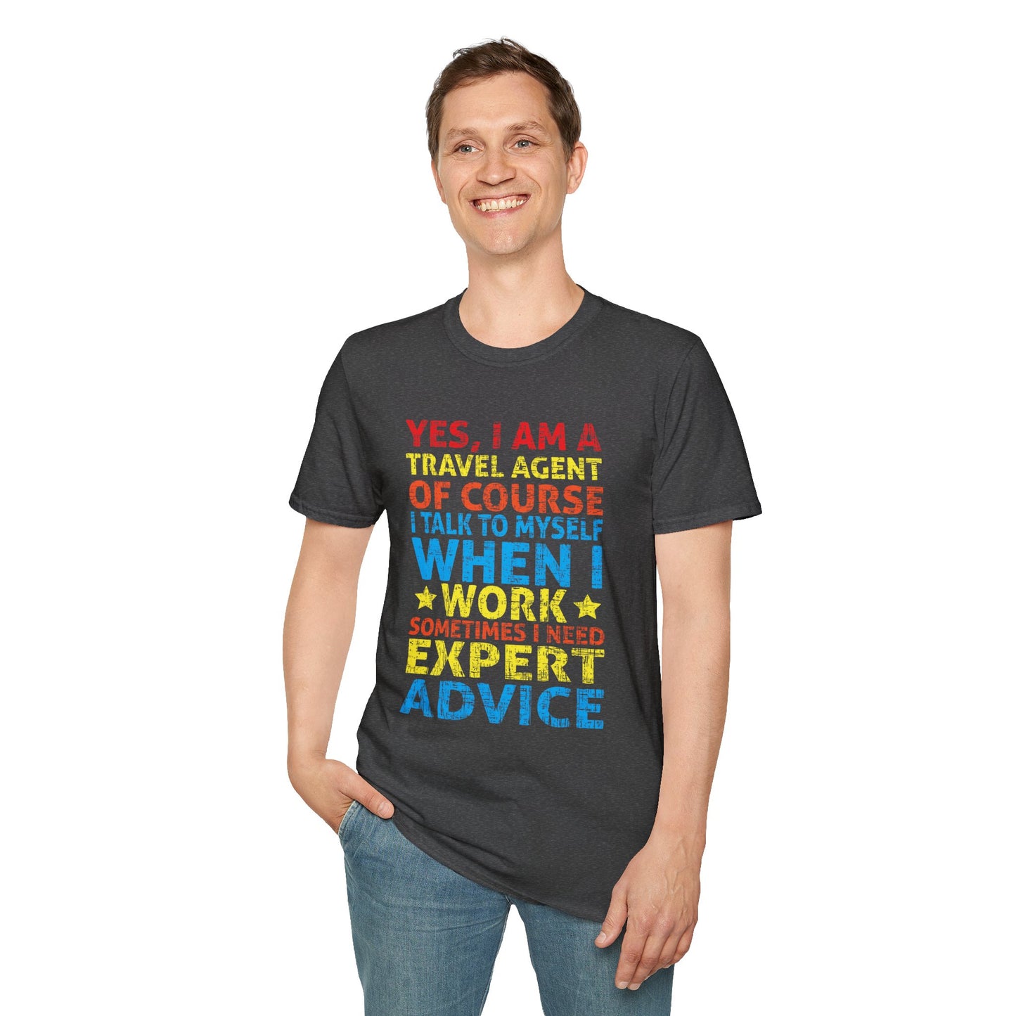 Travel Agent T-Shirt — "Expert Advice - Travel Agent" Graphic Tee