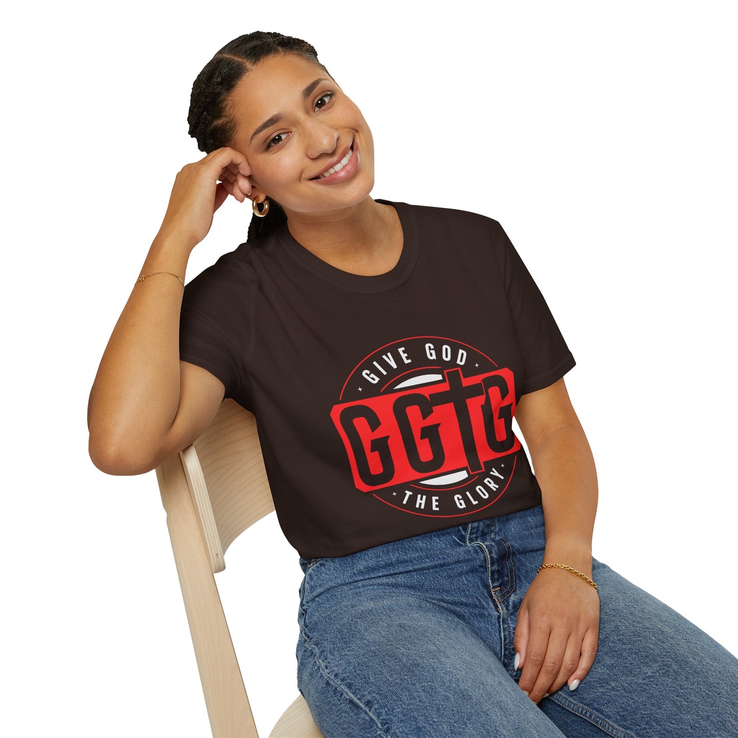 Unisex Softstyle T-Shirt - 'Give God the Glory & Tell Your Story' Inspirational Tee