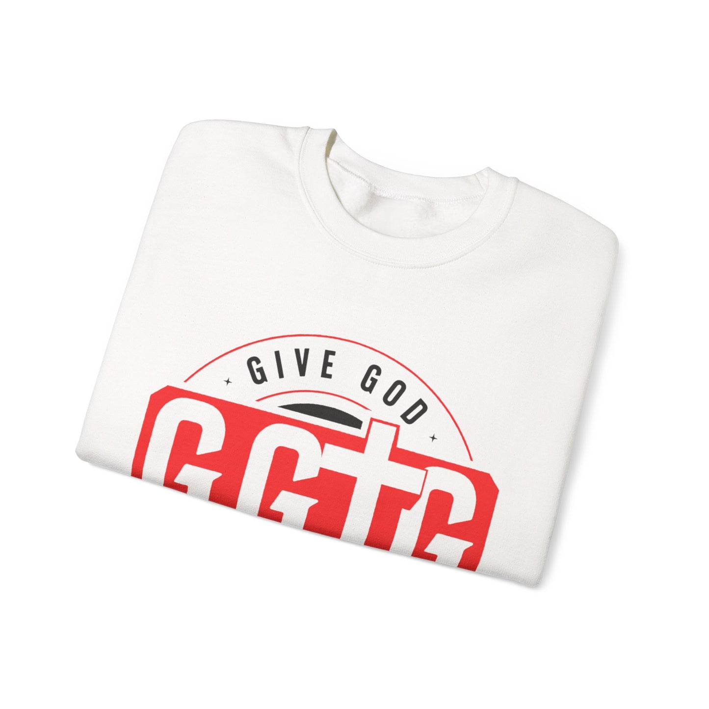 Inspirational Crewneck Sweatshirt - "Give God The Glory" & "Tell Your Story"