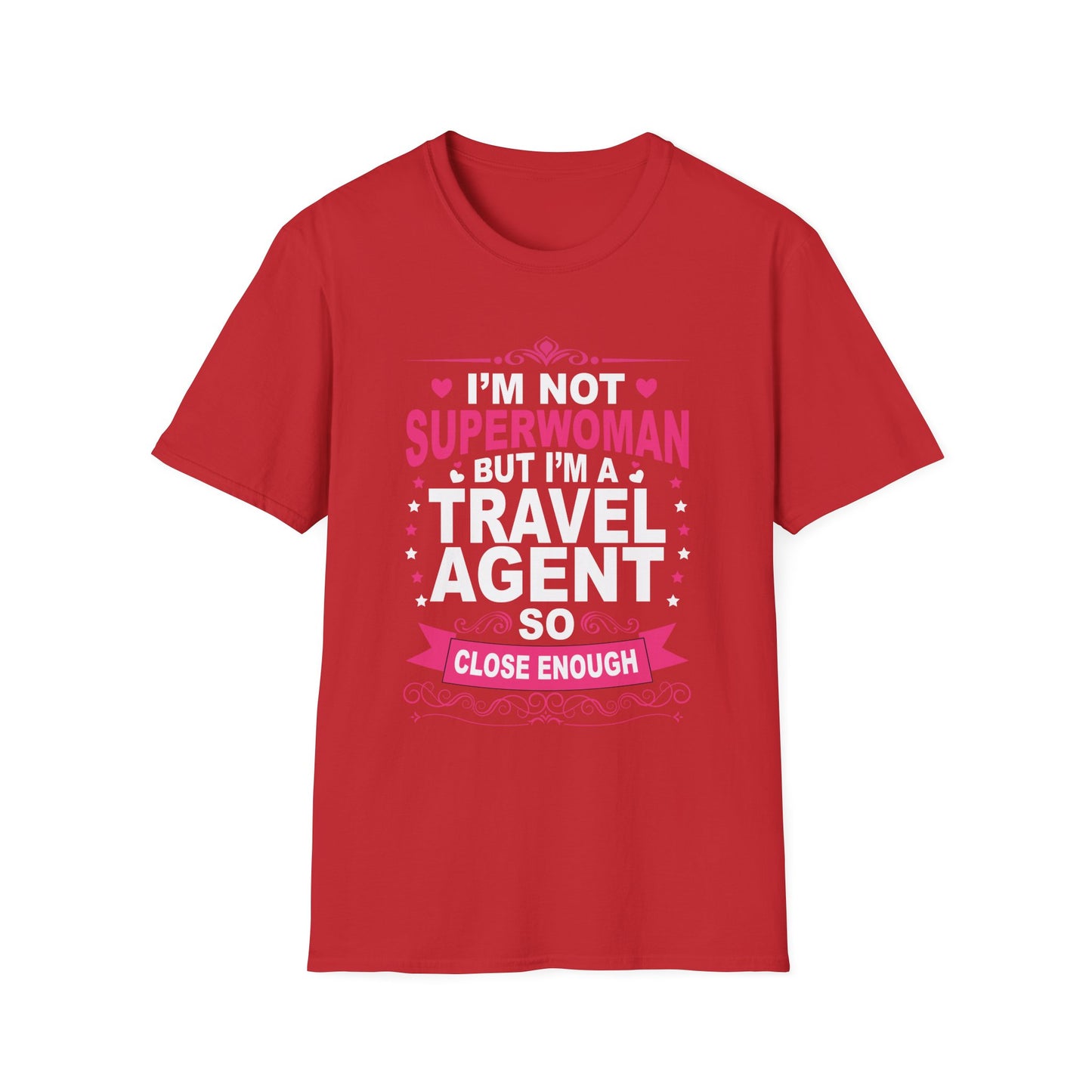 Travel Agent T-Shirt — "Super Woman 2 Travel Agent" Graphic Tee