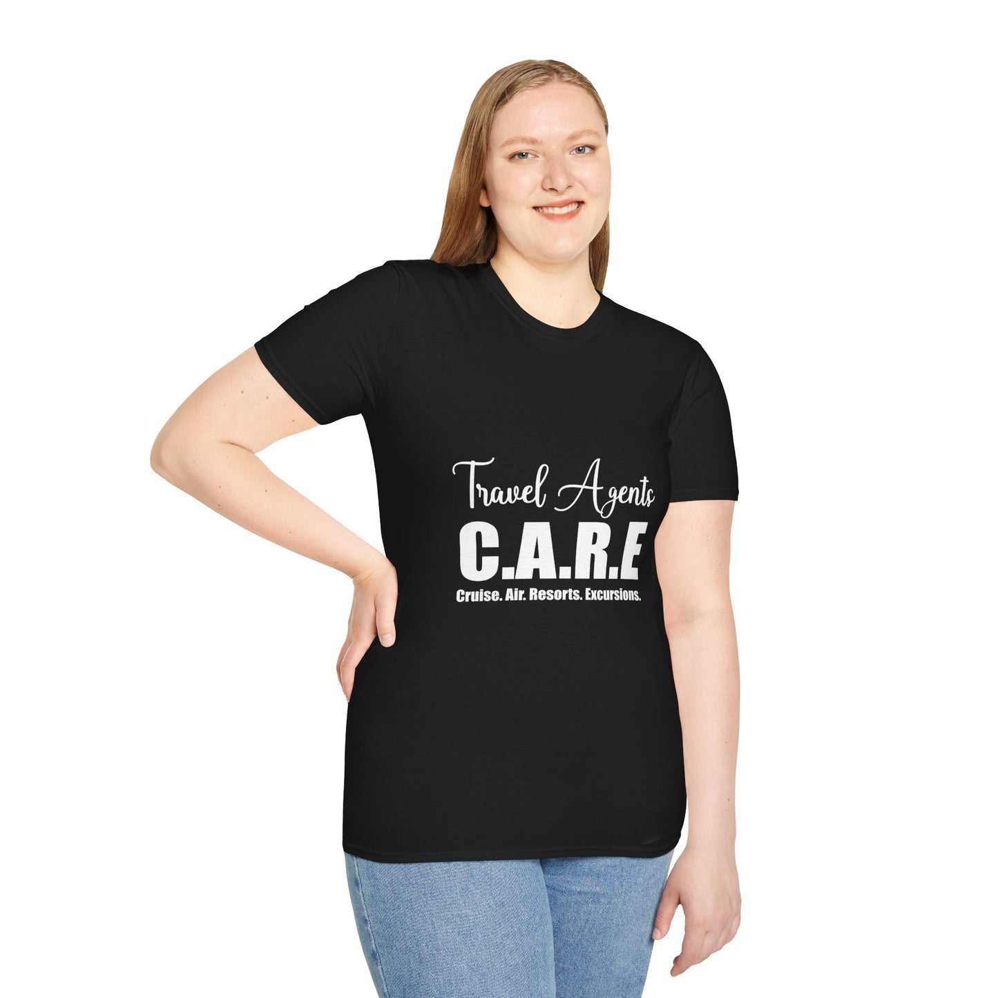 Travel Agent T-Shirt — " CARE Travel Agent" Graphic Tee