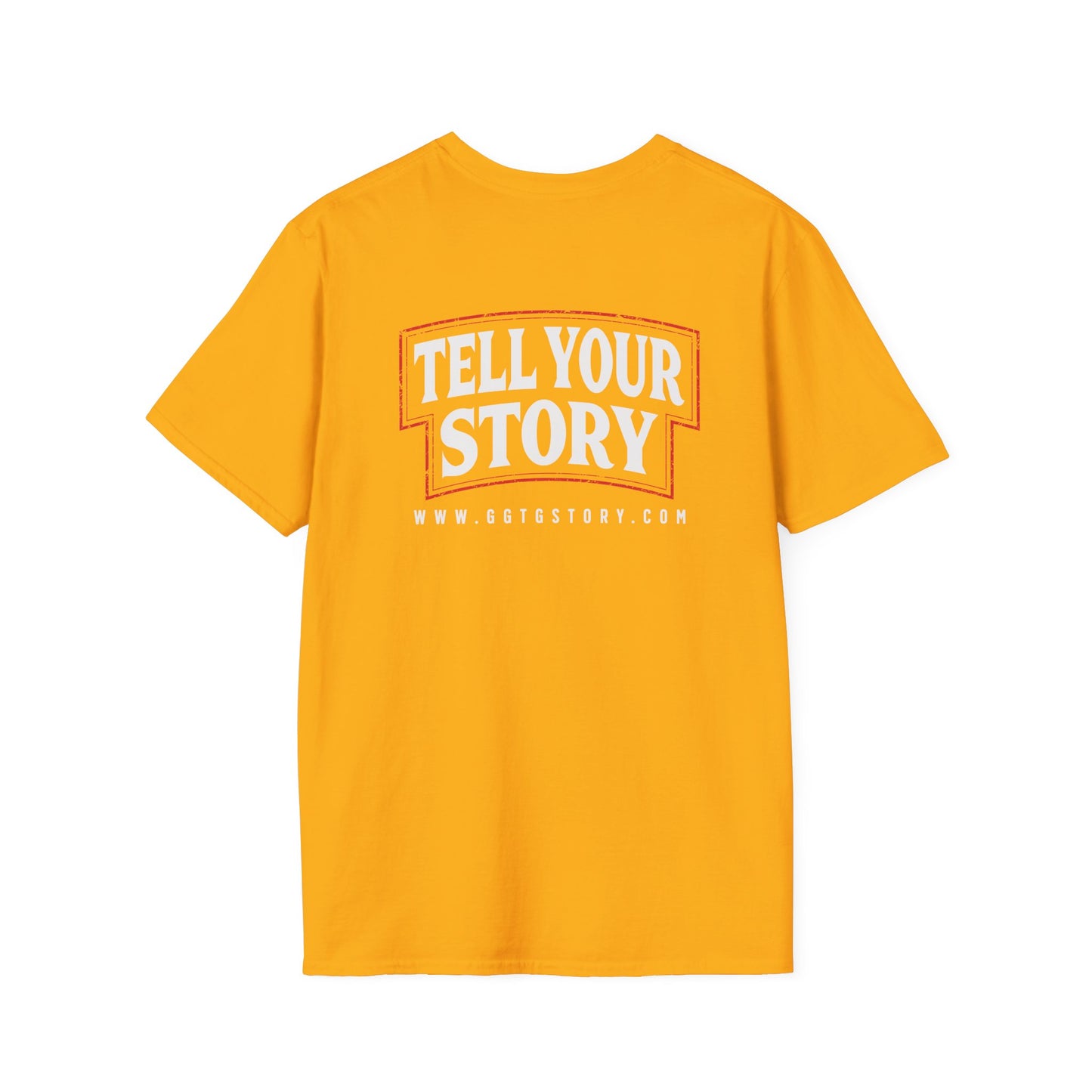 Unisex Softstyle T-Shirt  Inspirational - "Give God the Glory" & "Tell Your Story"