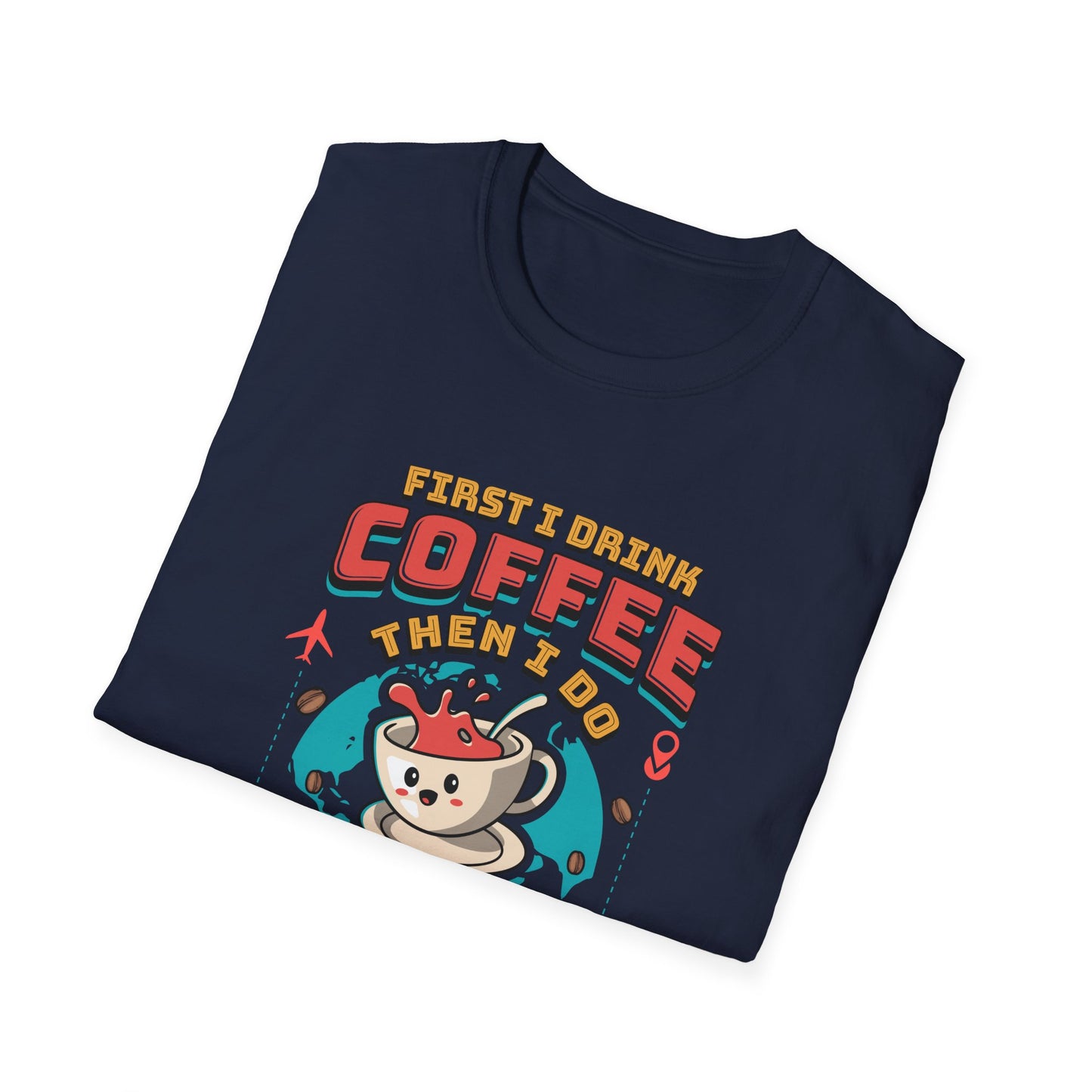 Travel Agent T-Shirt — " Coffee Travel Agent" Graphic Tee
