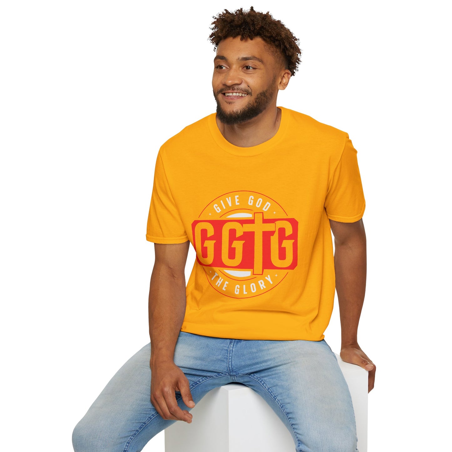Unisex Softstyle T-Shirt - 'Give God the Glory & Tell Your Story' Inspirational Tee