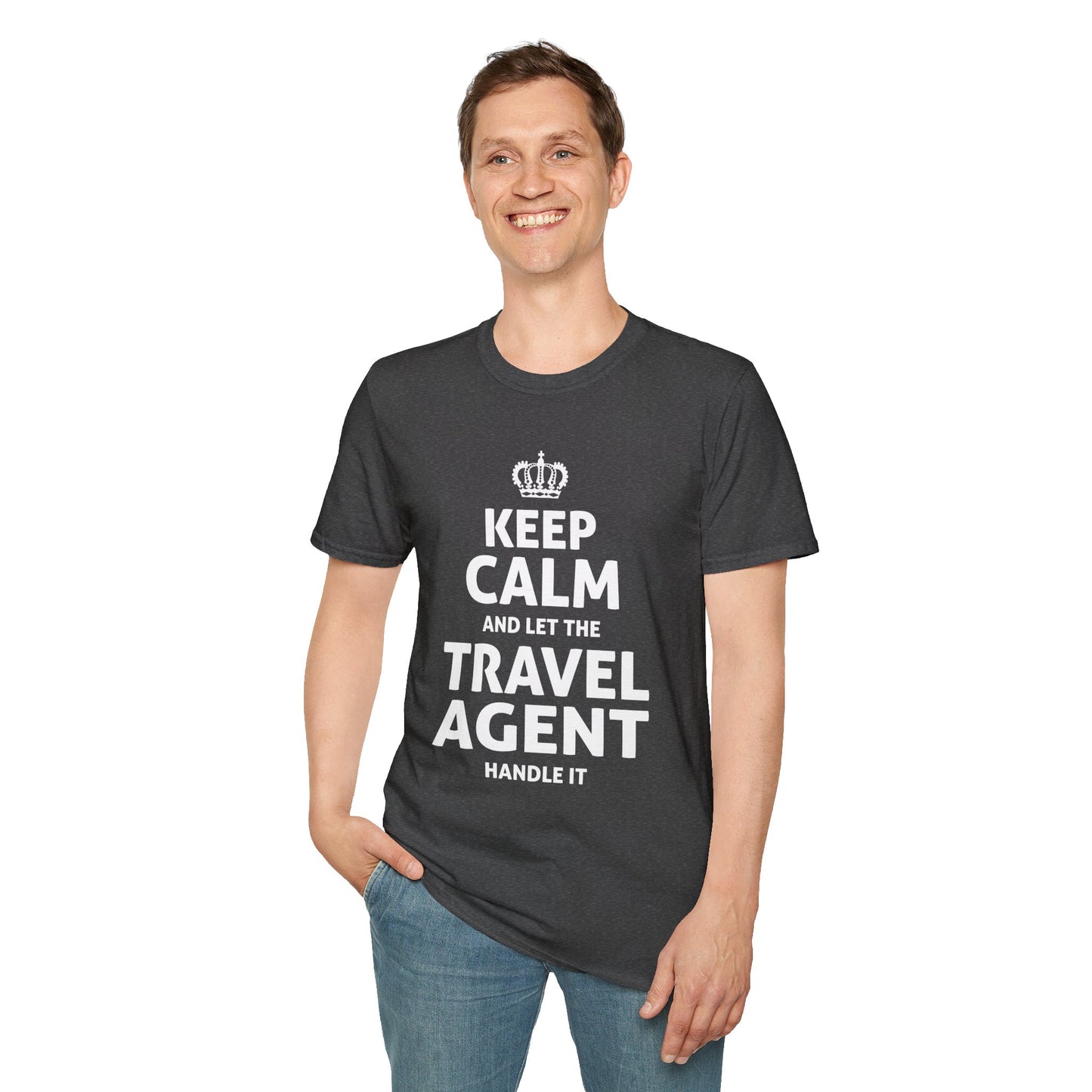 Travel Agent T-Shirt — "Keep Calm 2 - Travel Agent" Graphic Tee
