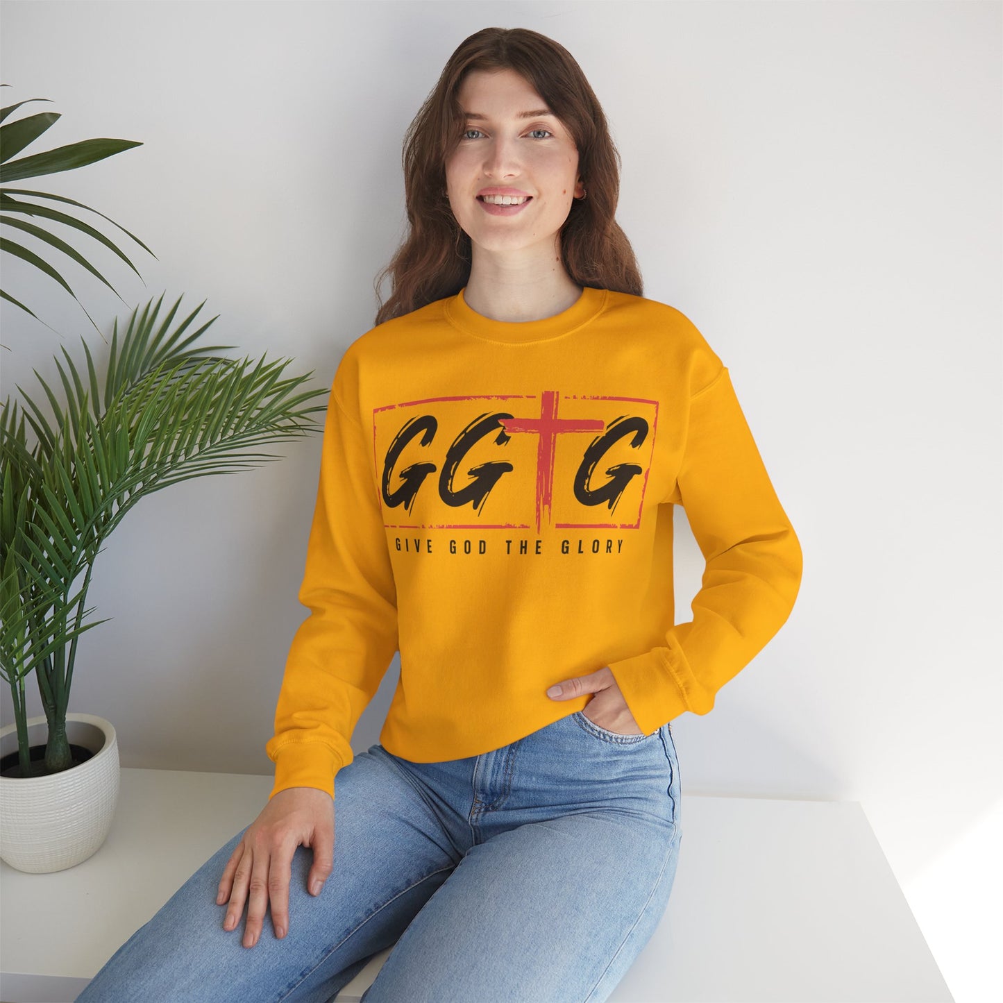Unisex Crewneck Sweatshirt - "Give God the Glory" & "Tell Your Story" Design