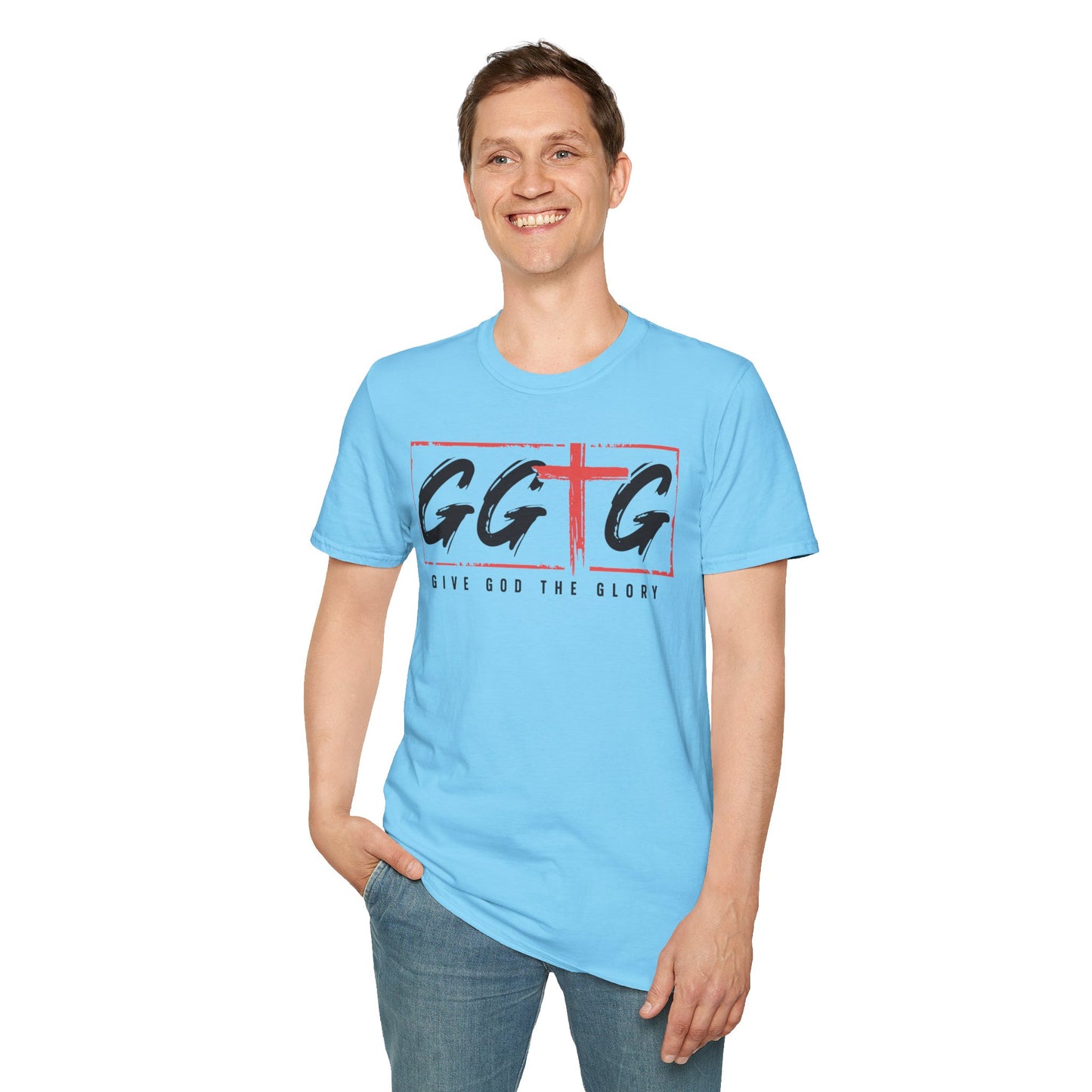 Unisex Inspirational T-Shirt - 'Give God the Glory' & 'Tell Your Story'